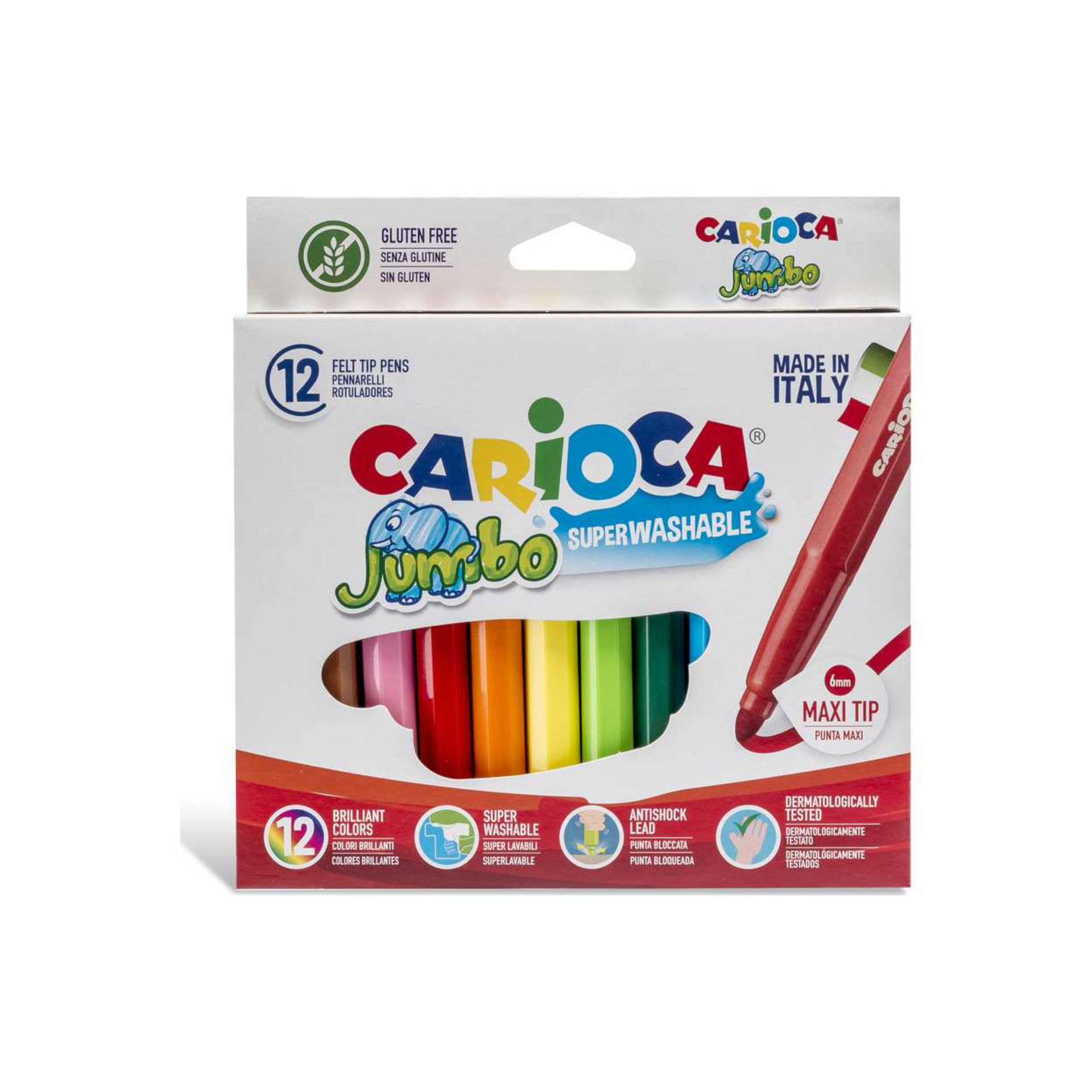 CARIOCA PENNARELLI PUNTA MAXI JUMBO 12PZCarioca