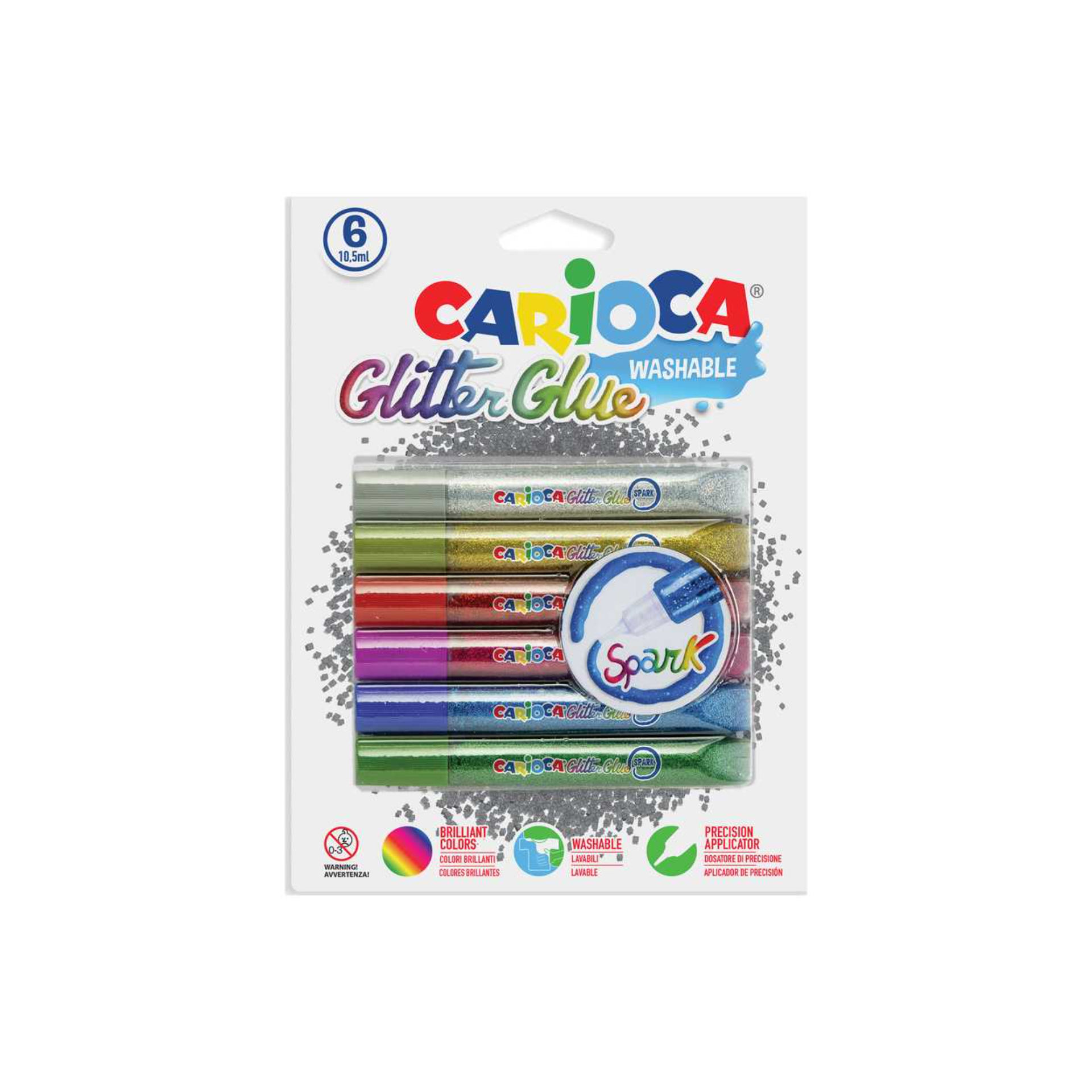 CARIOCA COLLA GLITTER  SPARK  BL. 6 PZCarioca