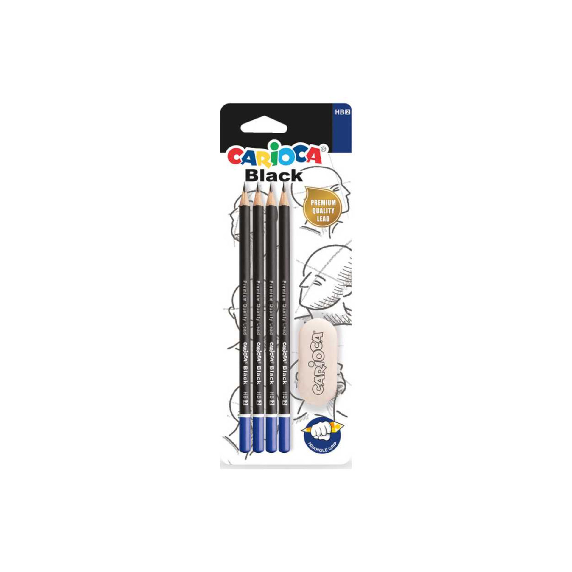 CARIOCA MATITE GRAFITE  HB BL. 4 PZ+GOMMACarioca