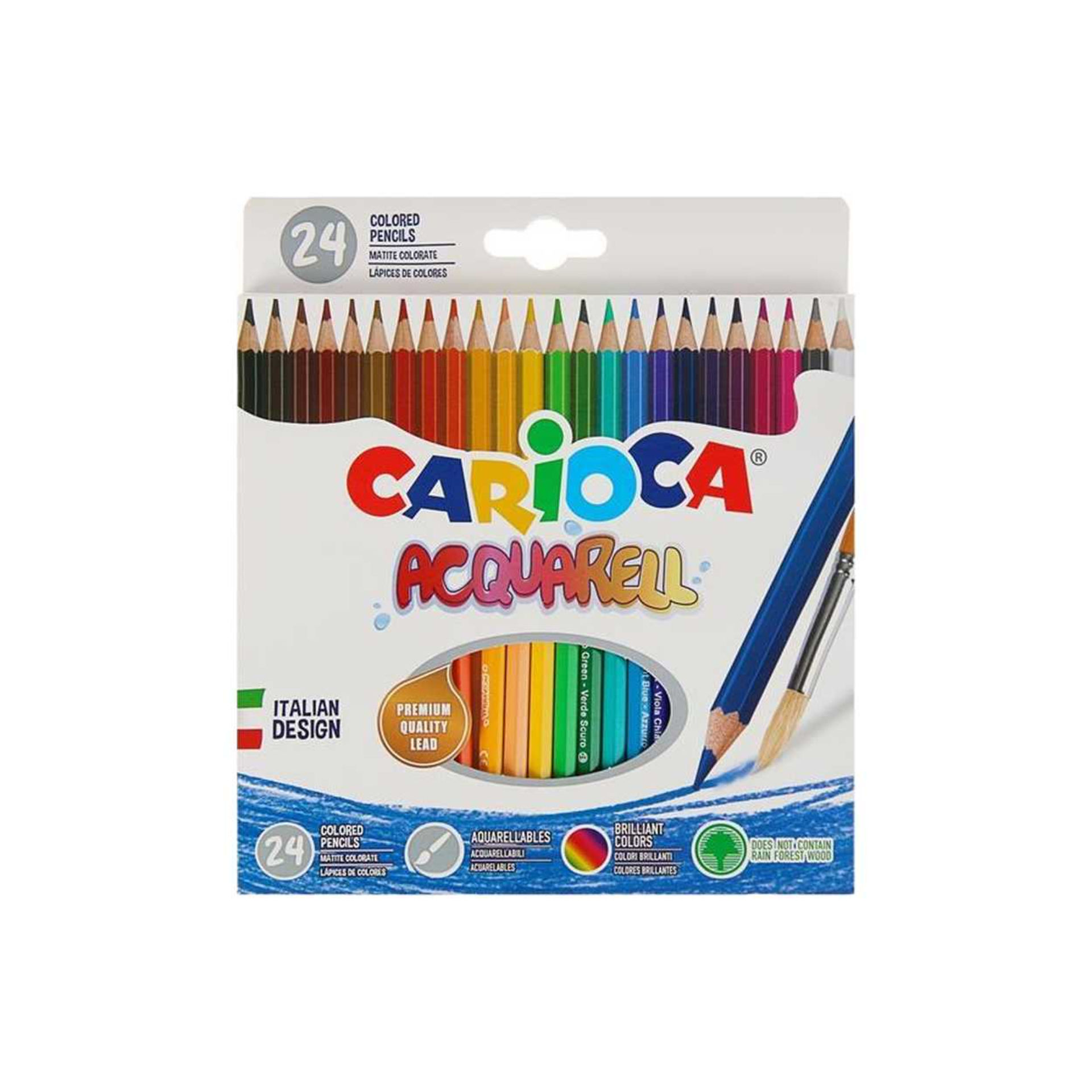 CARIOCA MATITE PASTELLI ACQUERELLABILI ACQUARELL 24PZCarioca