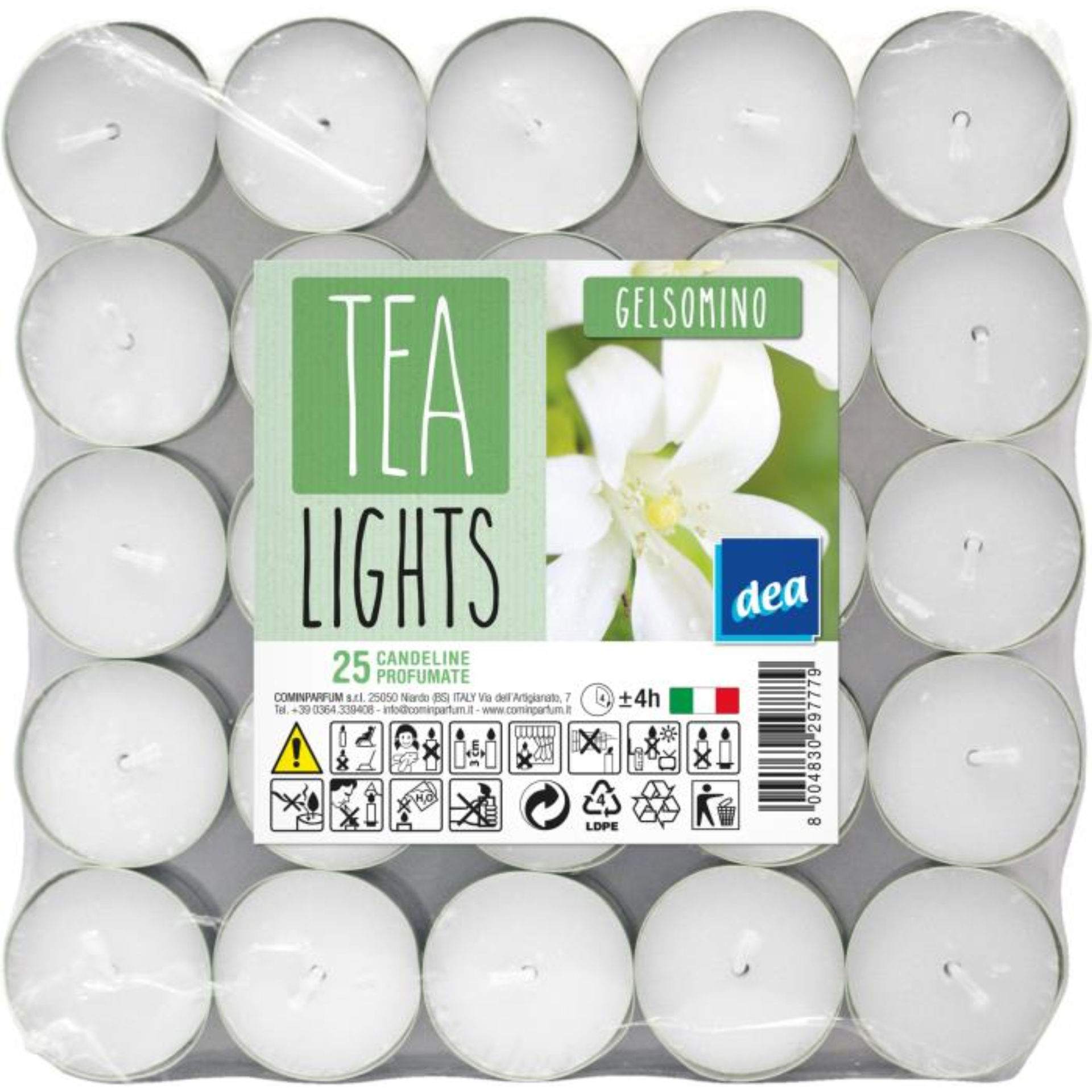DEA TEA LIGHTS 25PZ GELSOMINODea