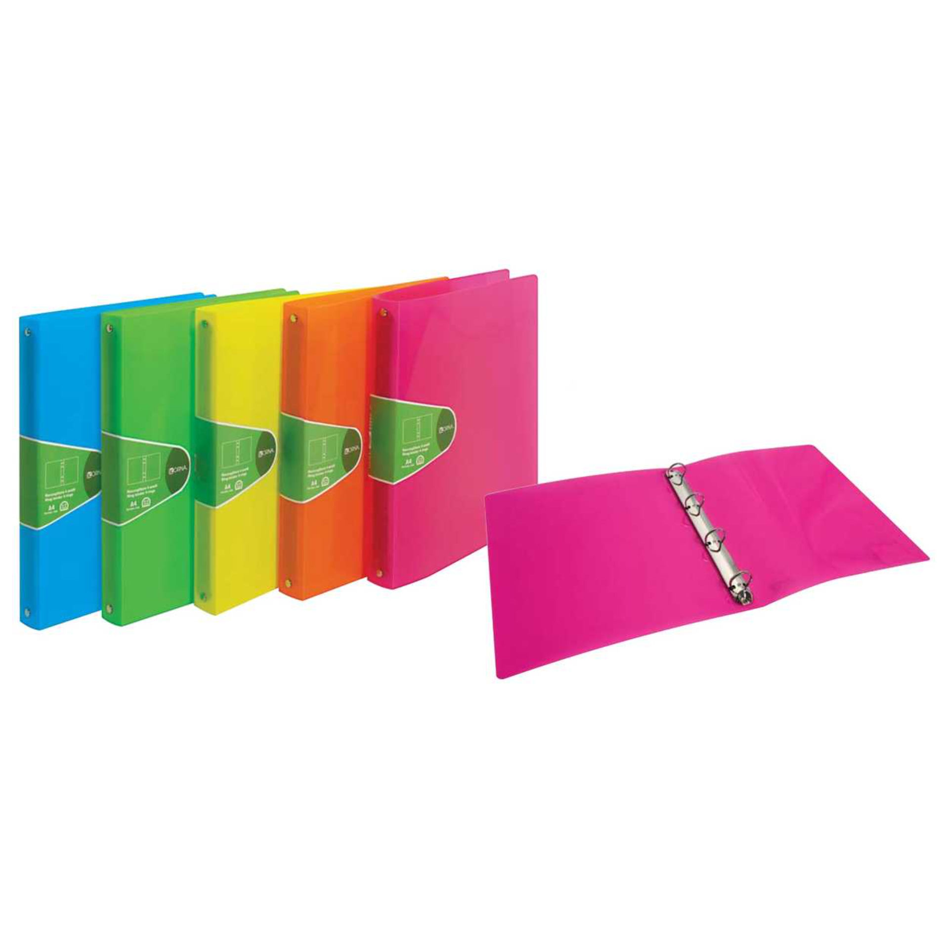 COPERTINA ANELLI PPL COLOR   FLUO A4 DM.16    0252