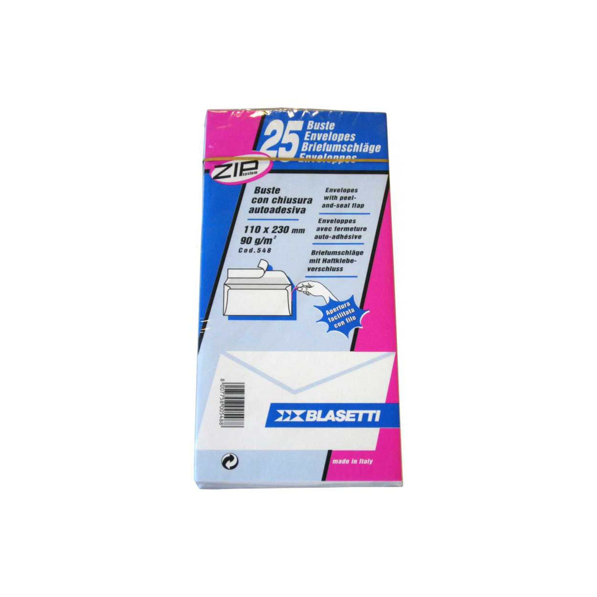 BUSTA MAILPACK 11X23 STRIP ZIP CONF. 25 PEZZI  548