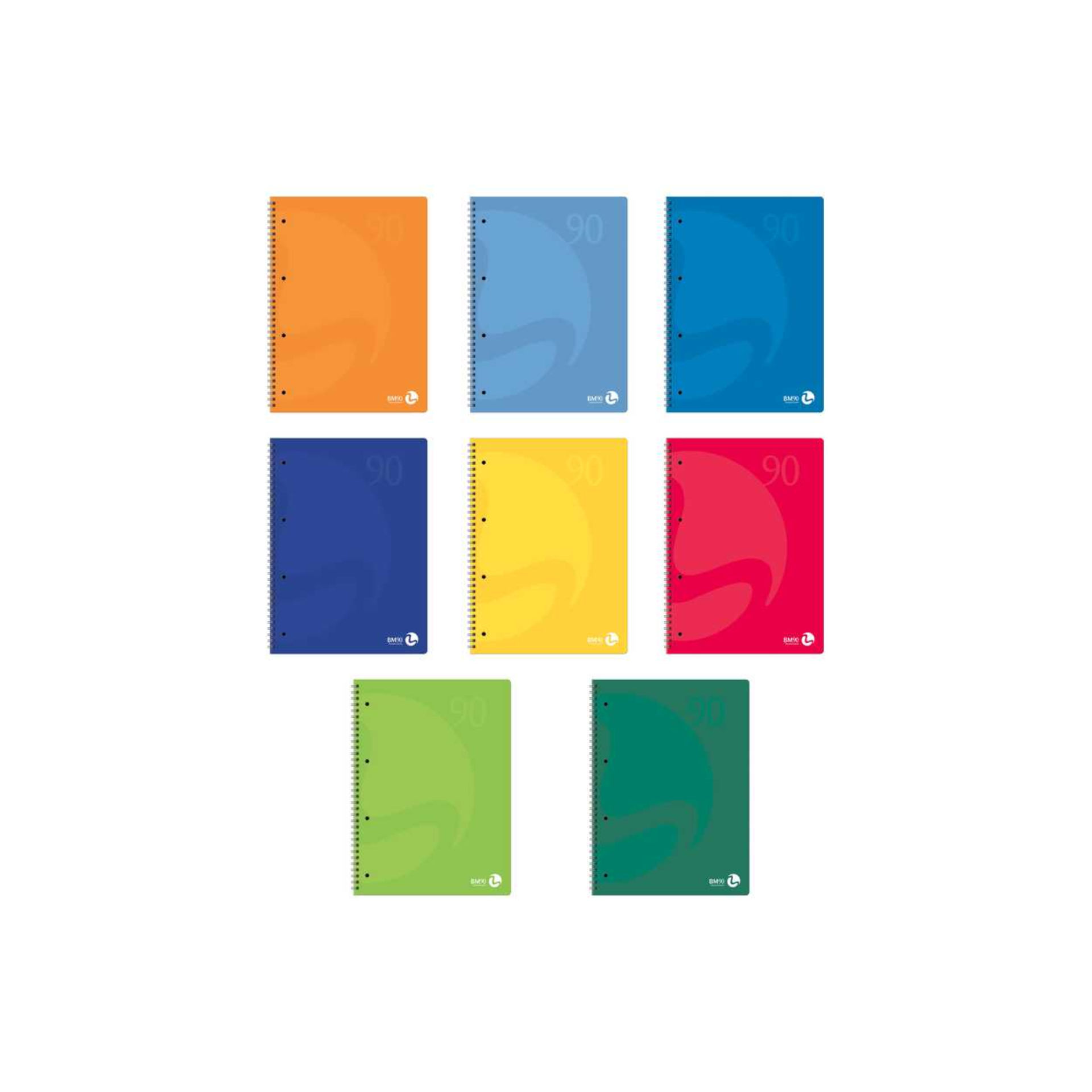 MAXI BM   FG.60 GR.90 SPIRALE CON FORI COLOR 5MM