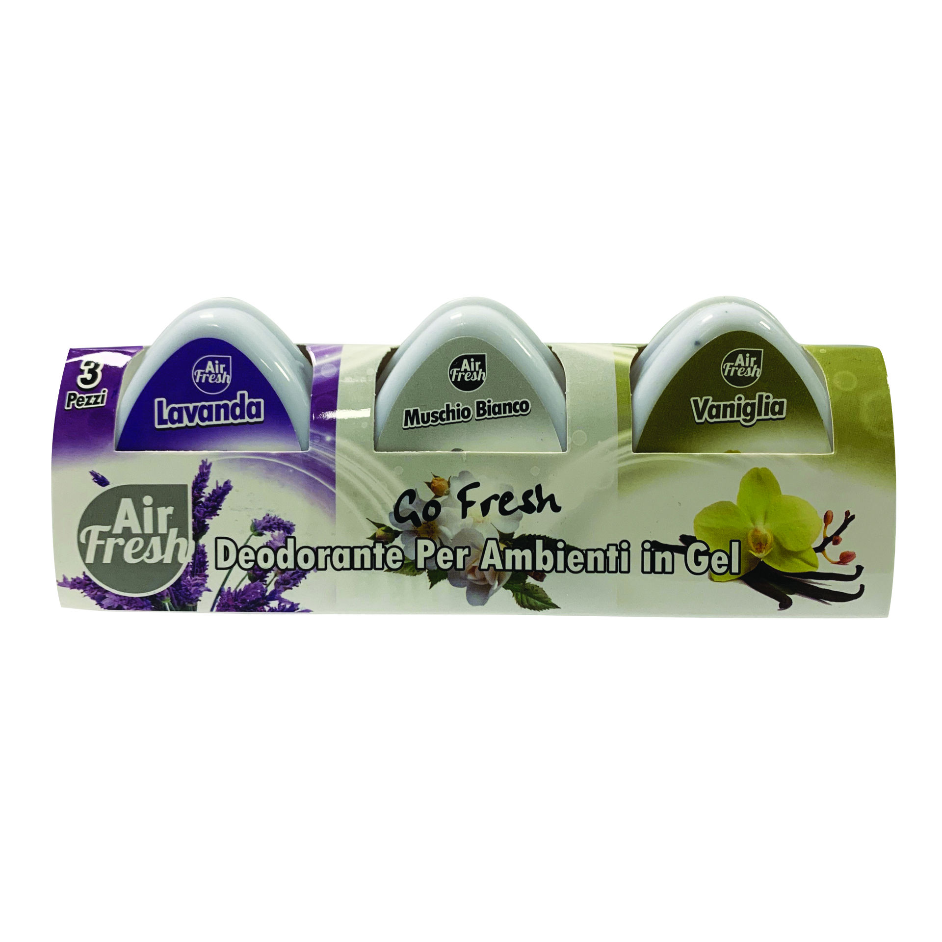 GO FRESH MINI GEL 60G*3PZ - VANIGLIA/MUSCHIO B. /L