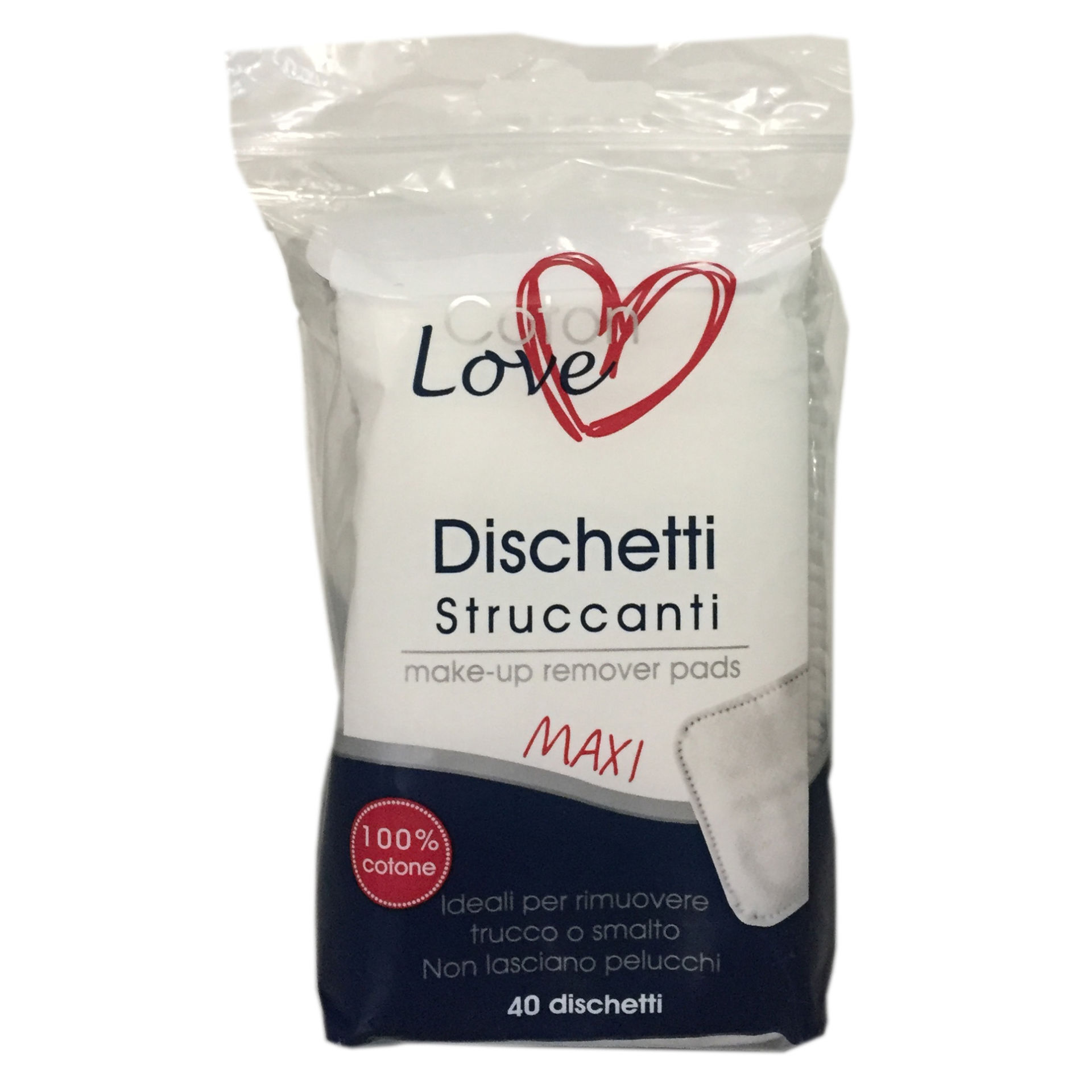 DISCHETTI STRUCCANTI MAXI QUADRATI - 40PZ