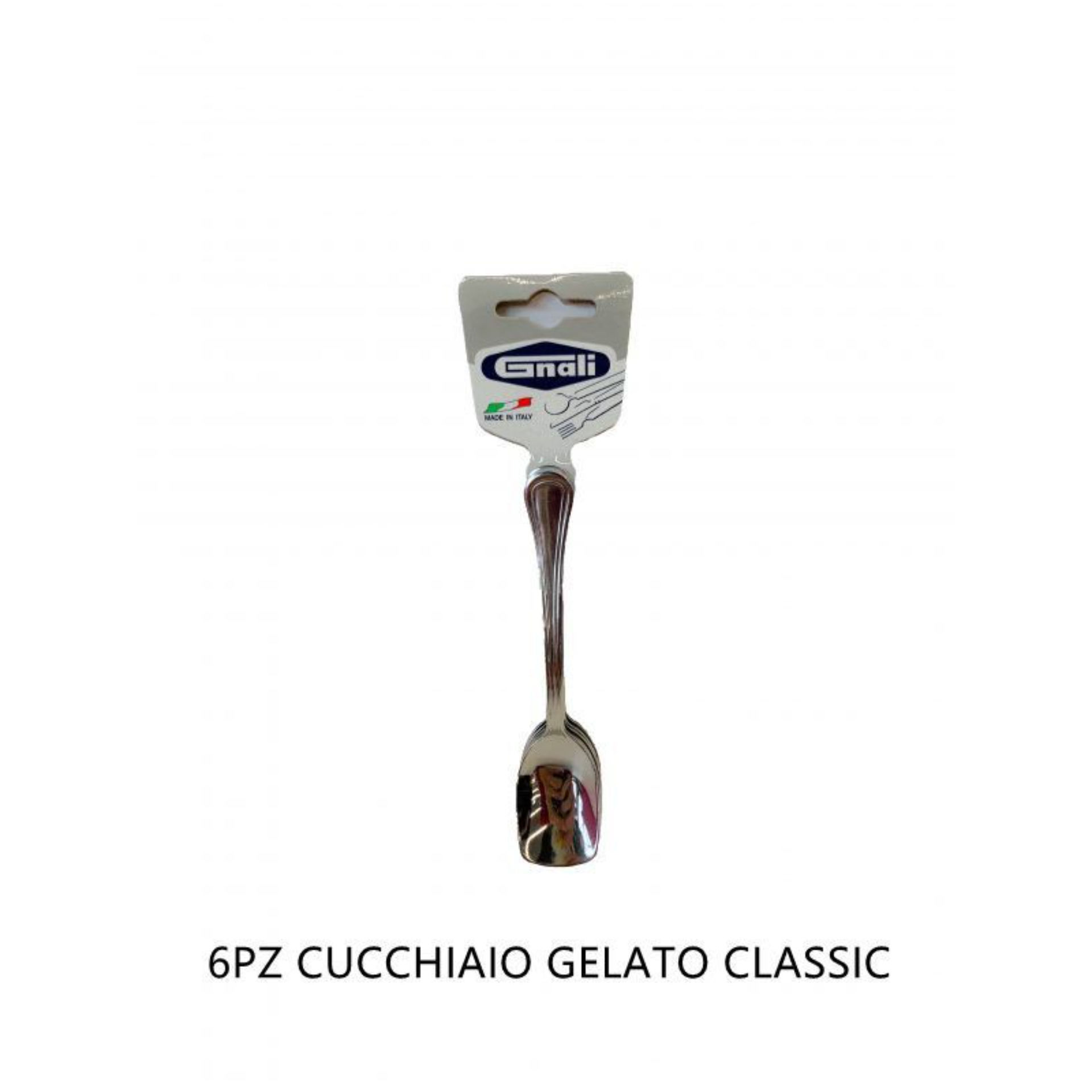 6PZ CUCCH.GELATO CLASSIC 18/CLUCIDO C/PENDAGLIO DA