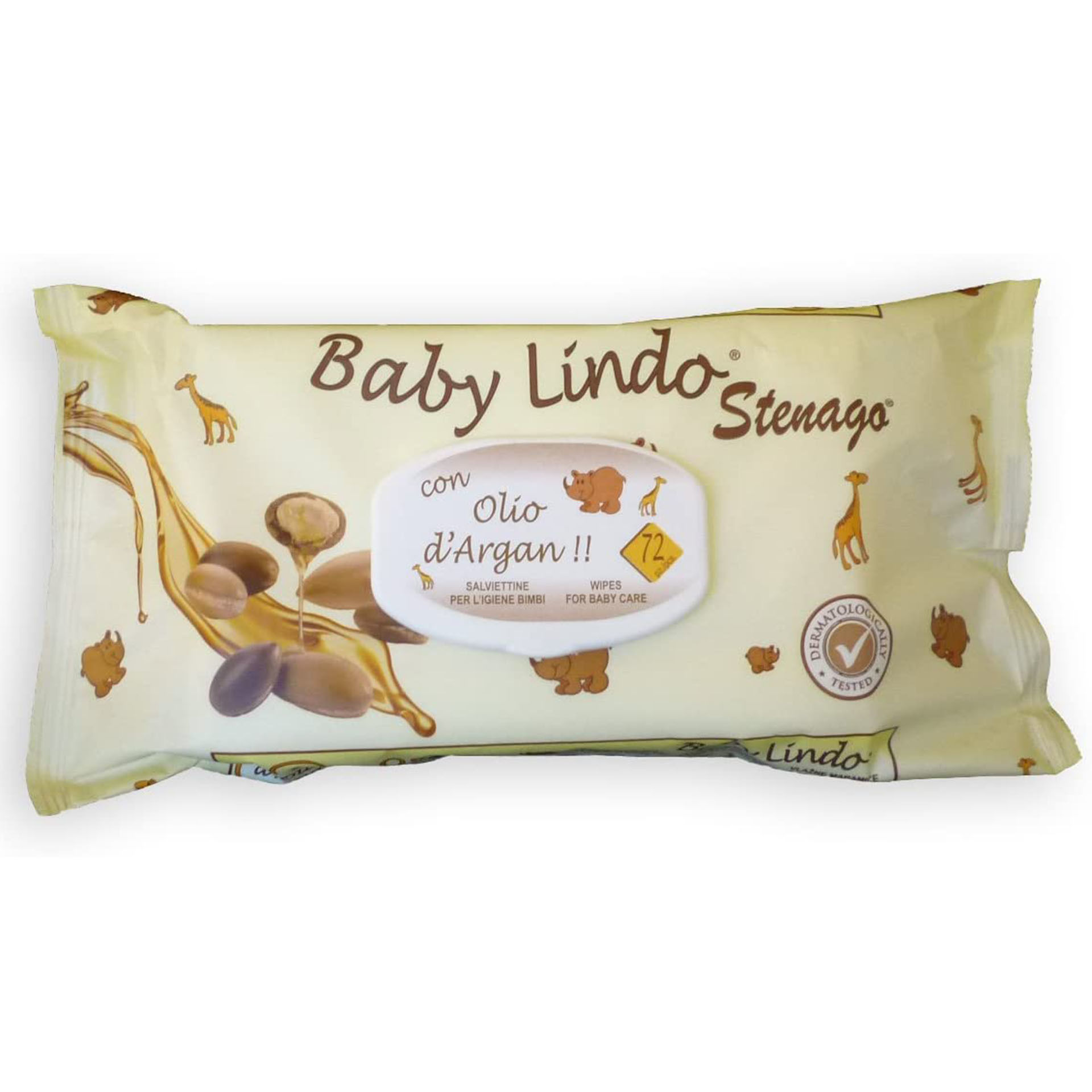 SALVIETTE BABY LINO POPUP 72 ARGAN