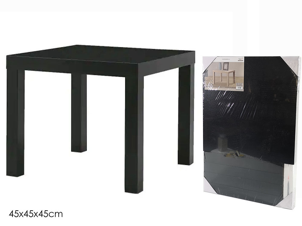 TAVOLINO LEGNO 45X45X45CM NERO