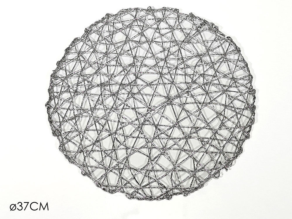 TOVAGLIETTA  37CM INTRECCIATA SILVER