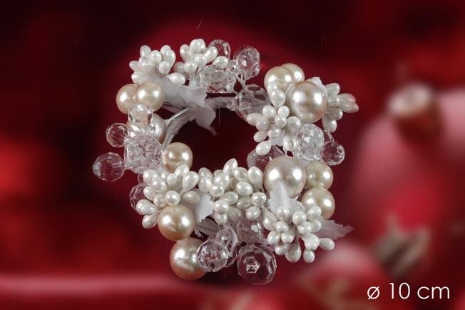 GIROCANDELA C/PERLE BIANCO PICC.