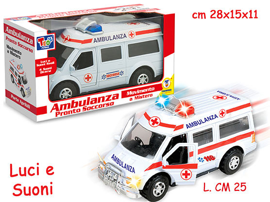 TEO S - AMBULANZA 4 SUONI E LUCI PORTE APRIBILI