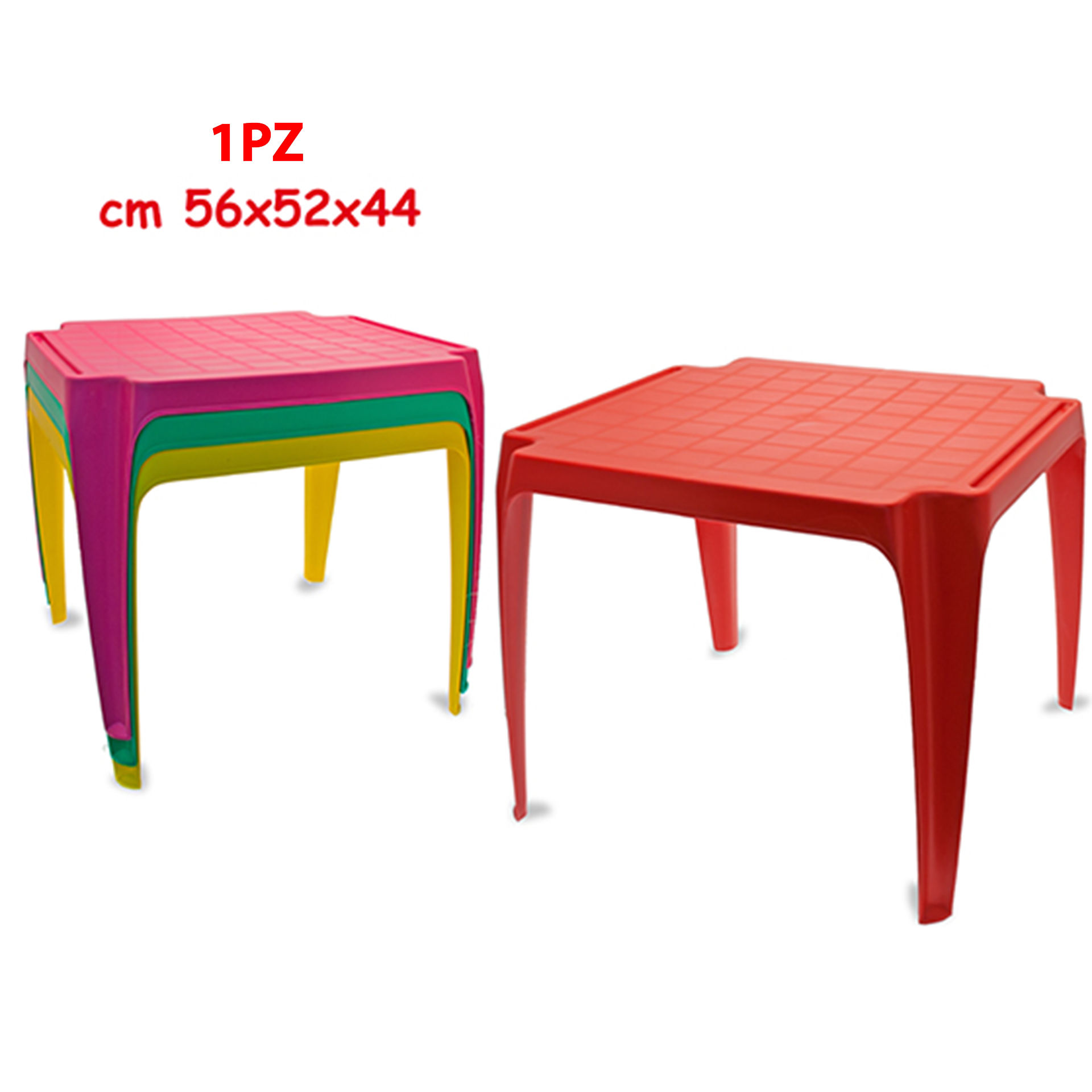 TAVOLO IN PLASTICA 4 COLORI ASST.