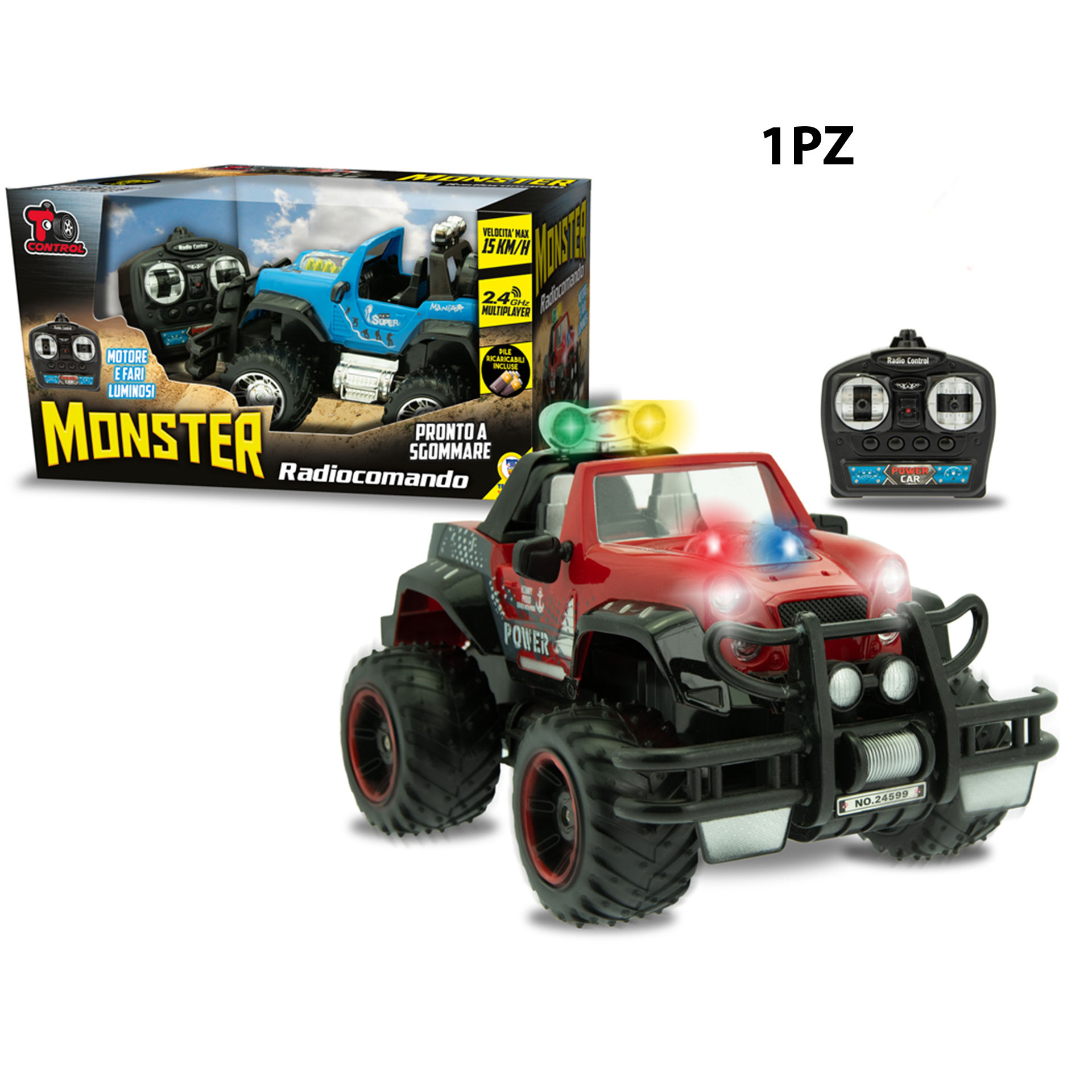 T CONTROL - F. MONSTER RADIOC. 2 COL 2.4GHZ 15KM/H