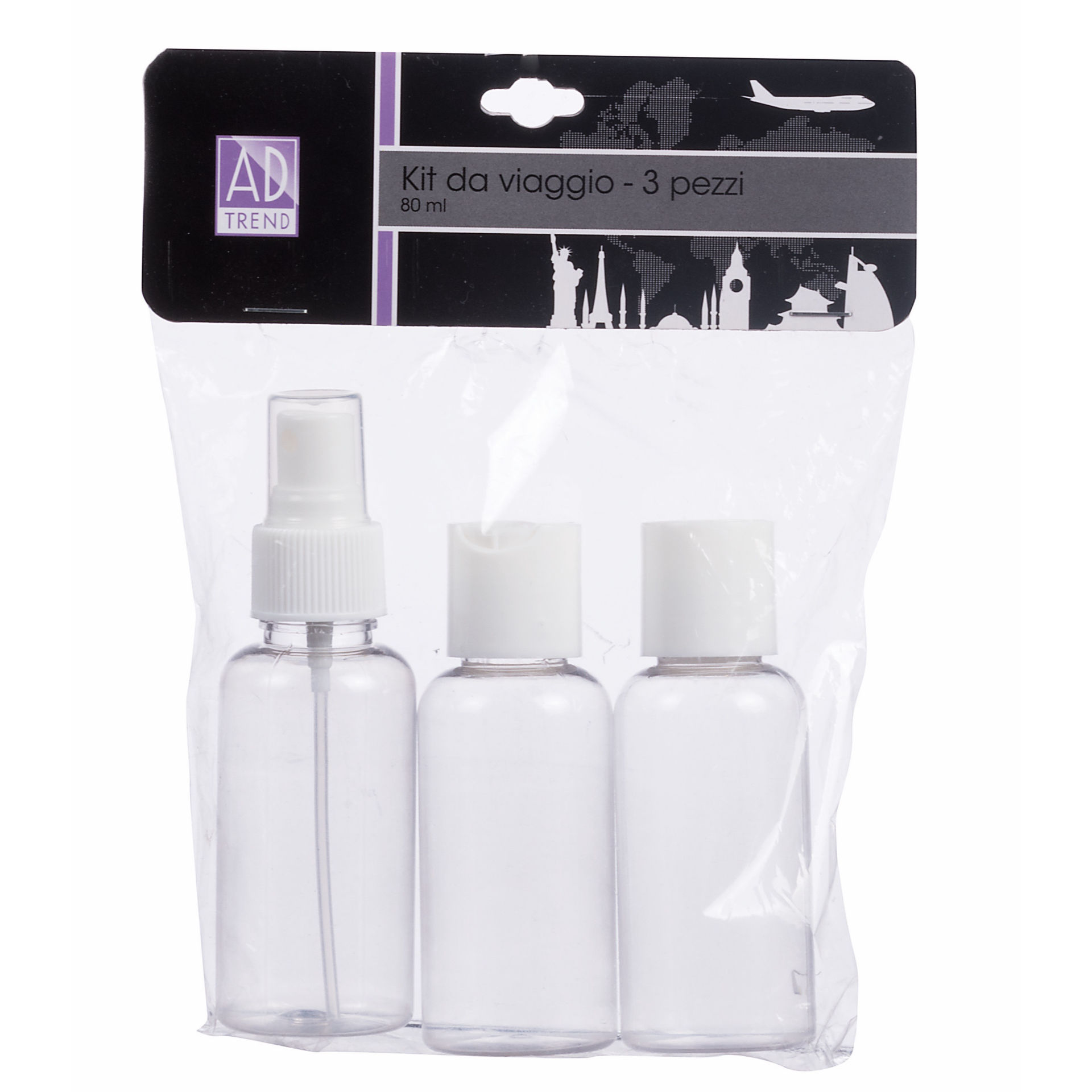 KIT VIAGGIO 3 PZ X ML80