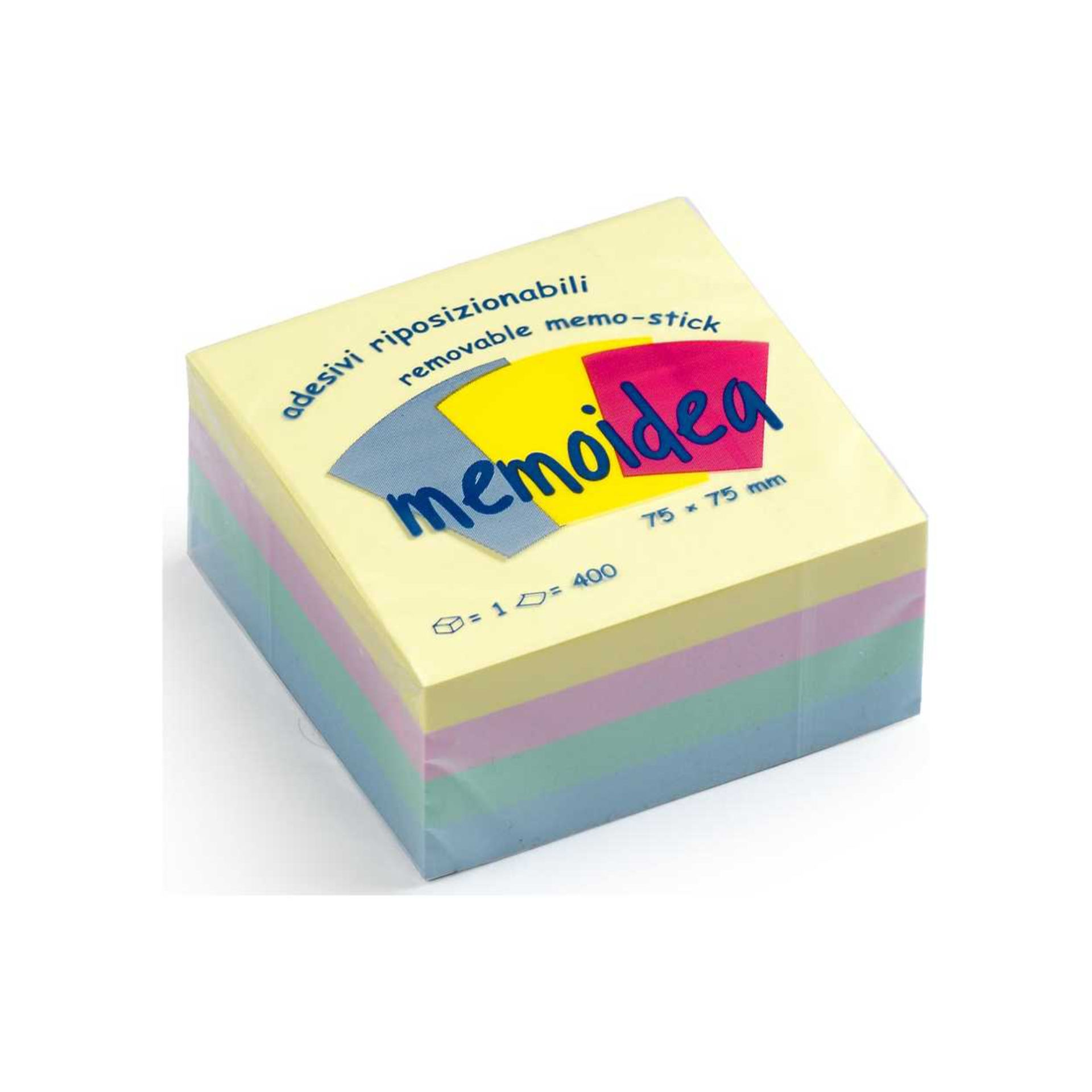 CUBO NOTES MEMOIDEA 75X75  PASTELLO ITERNET 3262