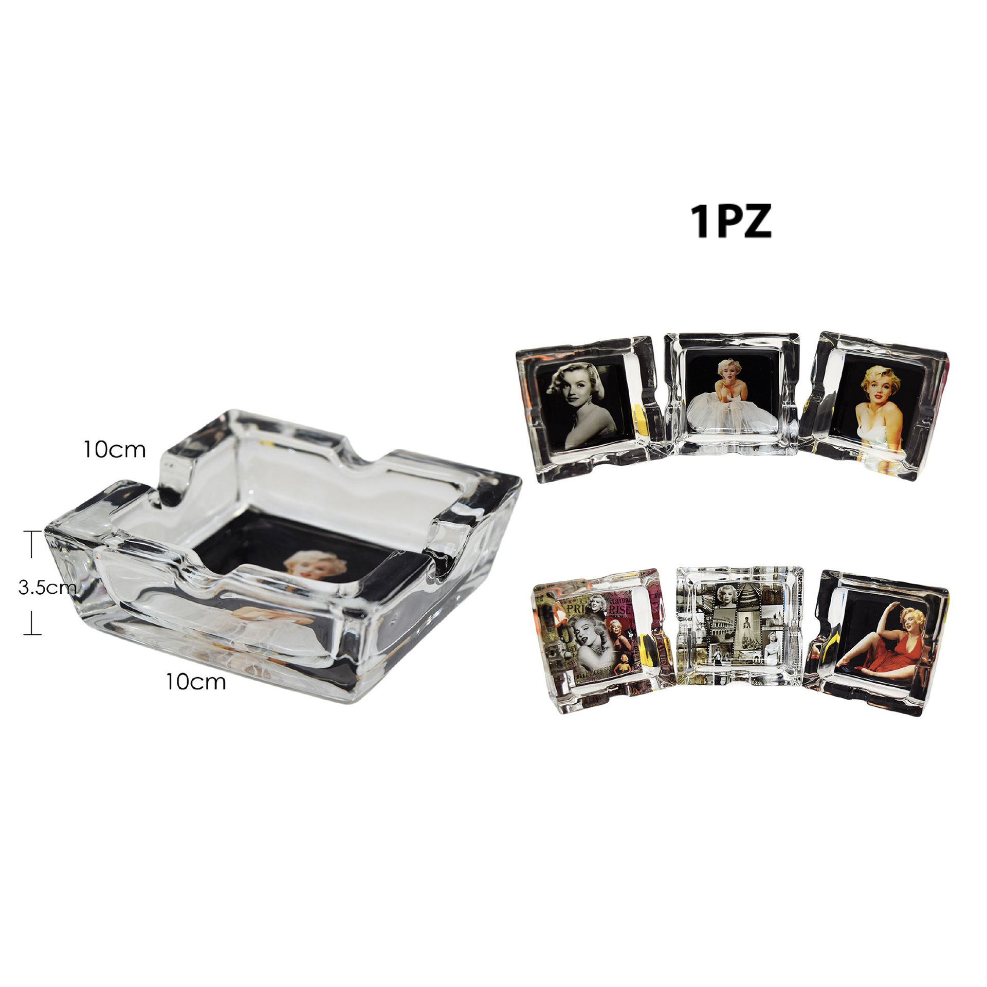 POSACENERI MILLY QUADRATO 10X10CM