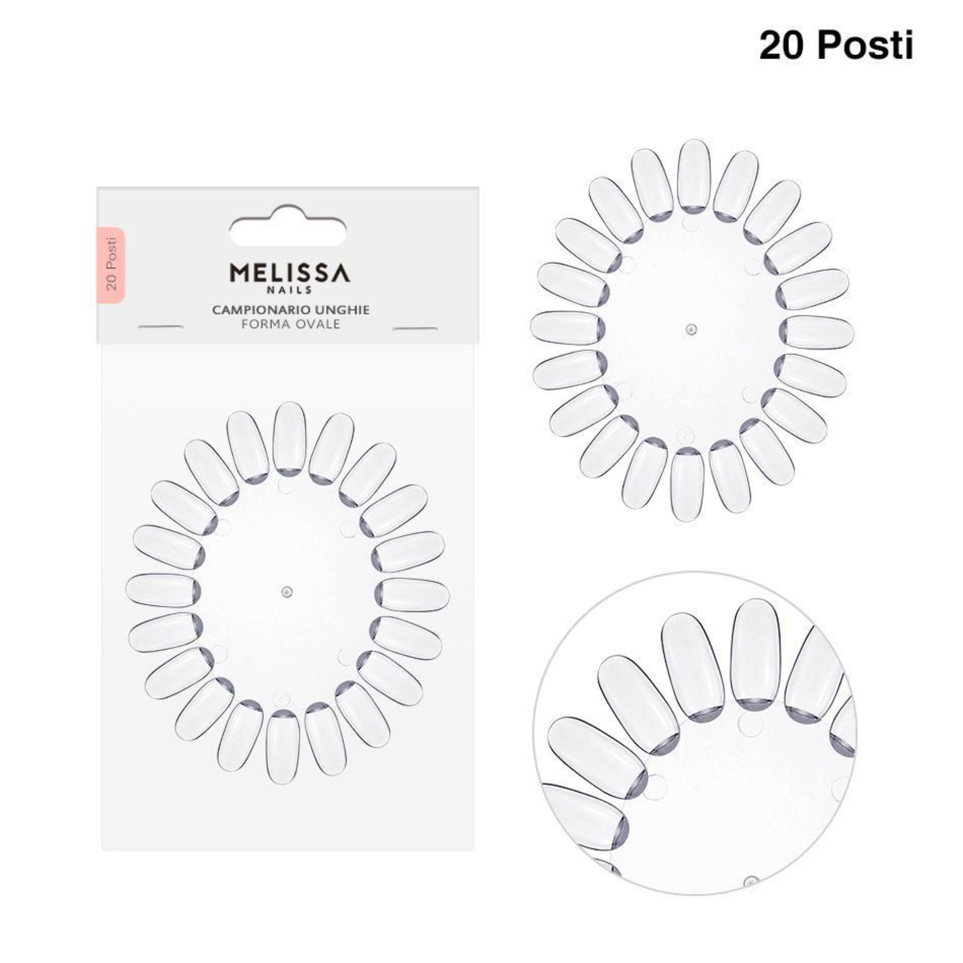 MELISSA CAMPIONARIO UNGHIE TRASP. 20POSTI 13X11CM