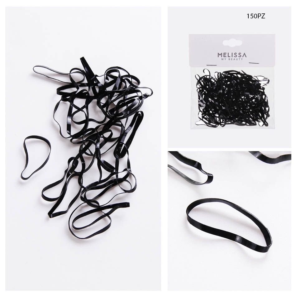 ELASTICI CAPELLI 150PZ NERO