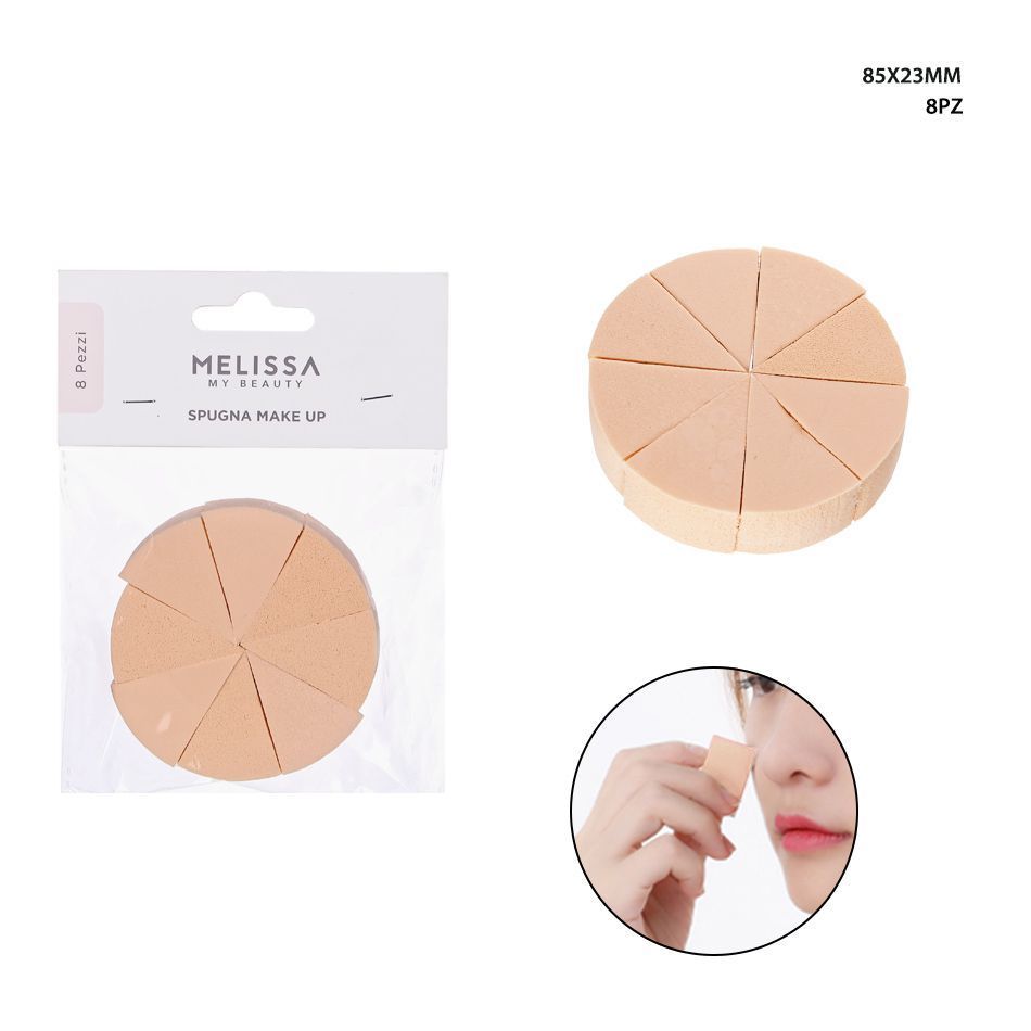 SPUGNA TRUCCO 85X23MM 8PZ ASS