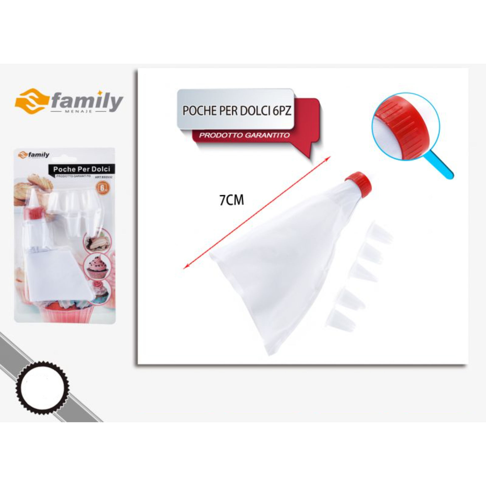 POCHE PER DOLCI 6PZ