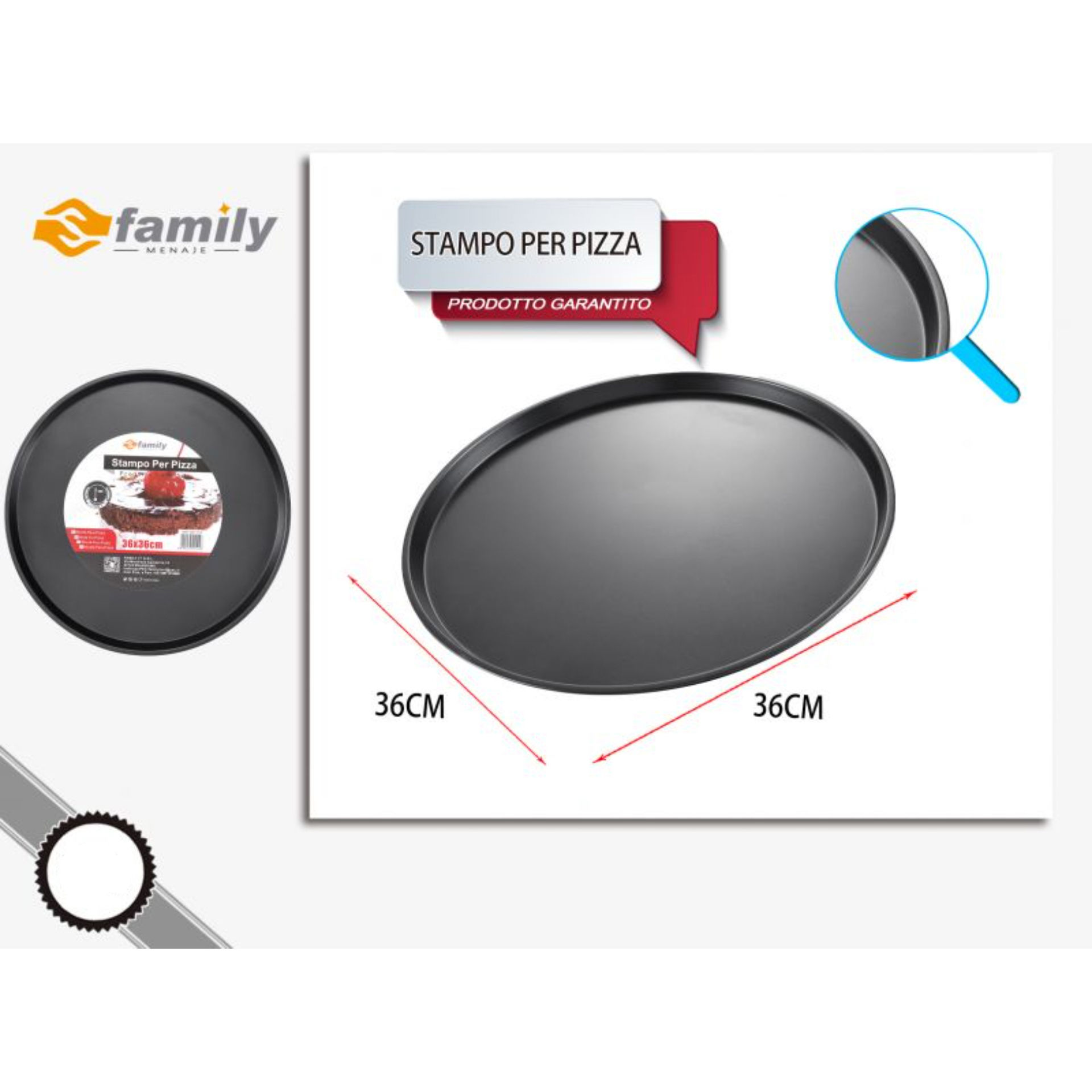 STAMPO PER PIZZA 36CM