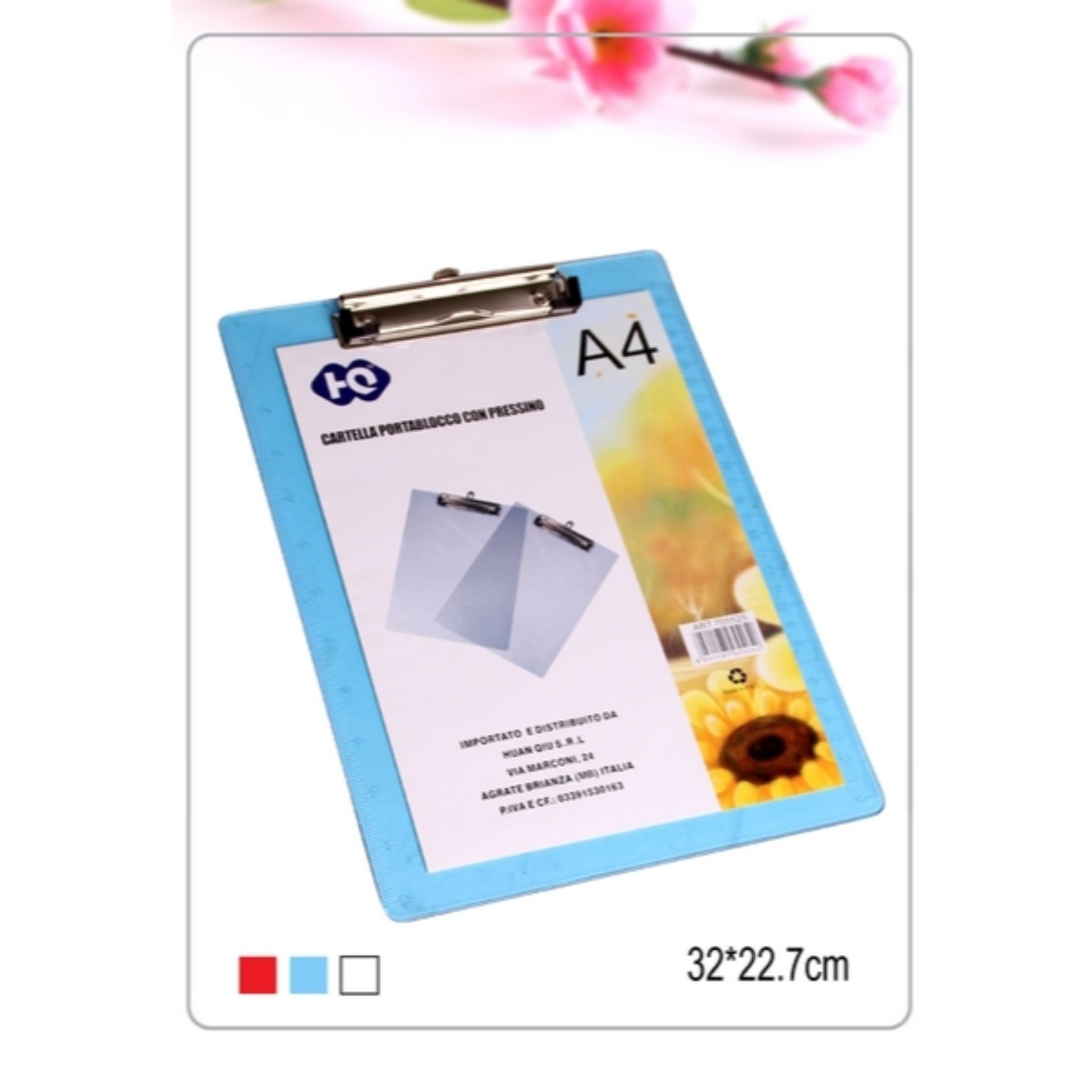 CARTELLA PORTABLOCCO CON PRESSINO