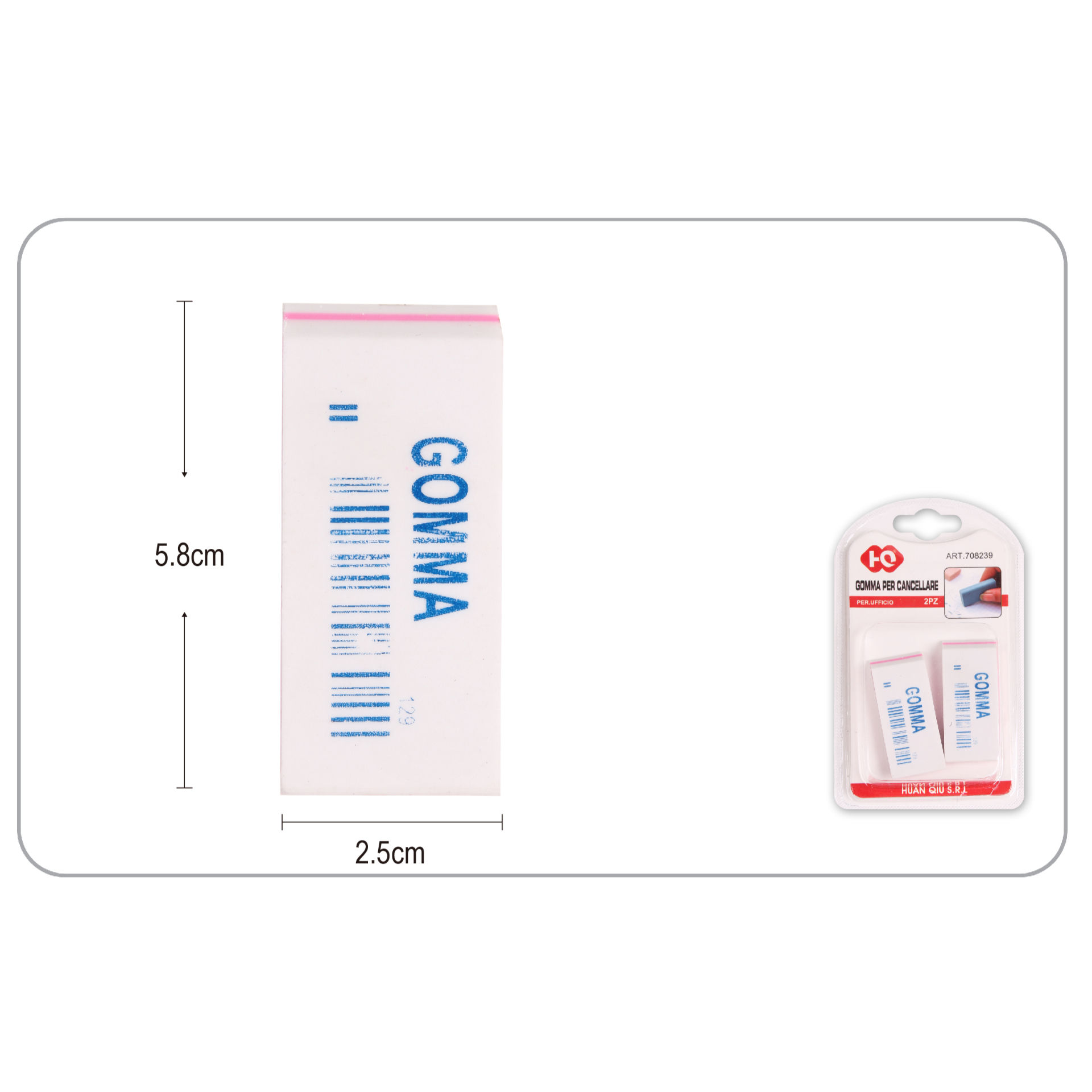GOMMA PER CANCELLARE 2PZ