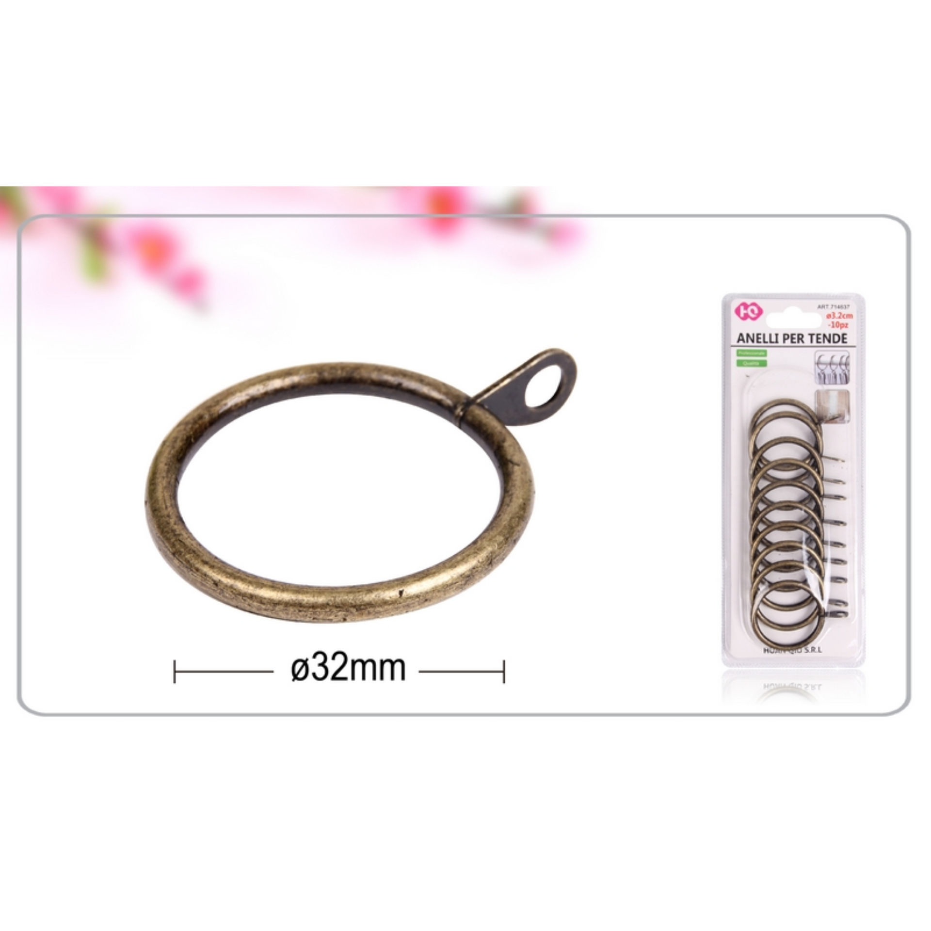ANELLI PER TENDE 10PZ