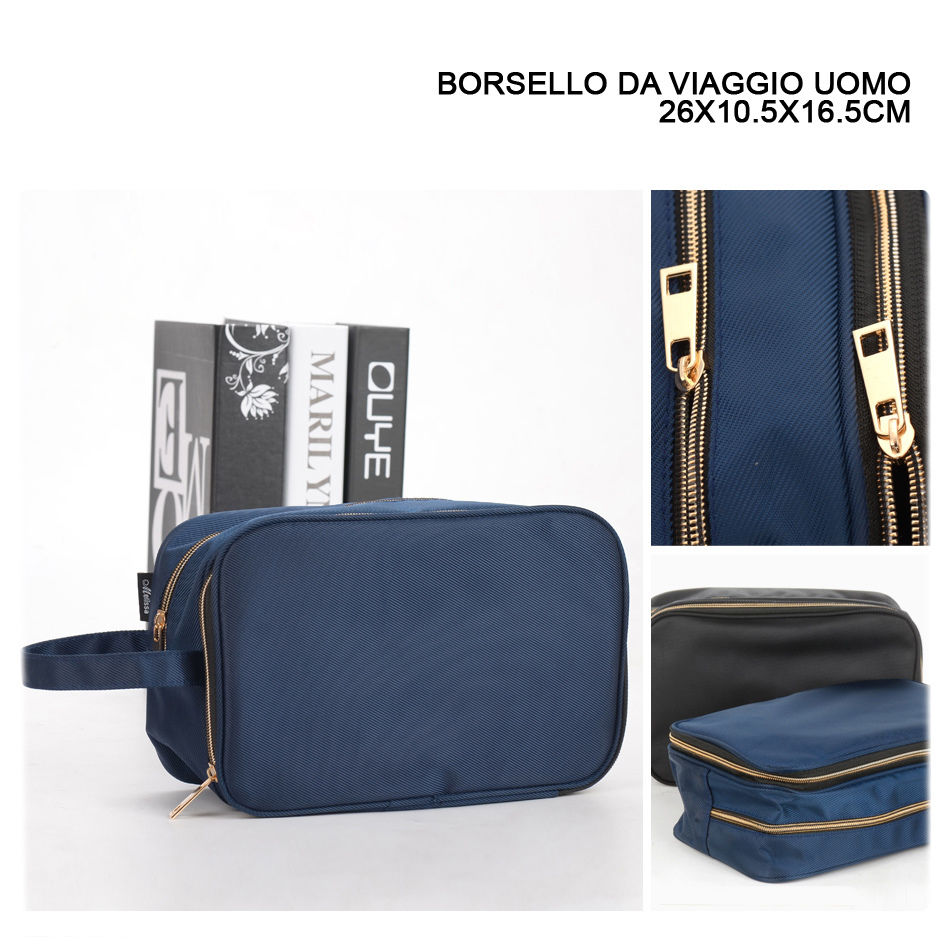BORSA PORTATUTTO UOMO 26X10.5X16.5CM ASS.