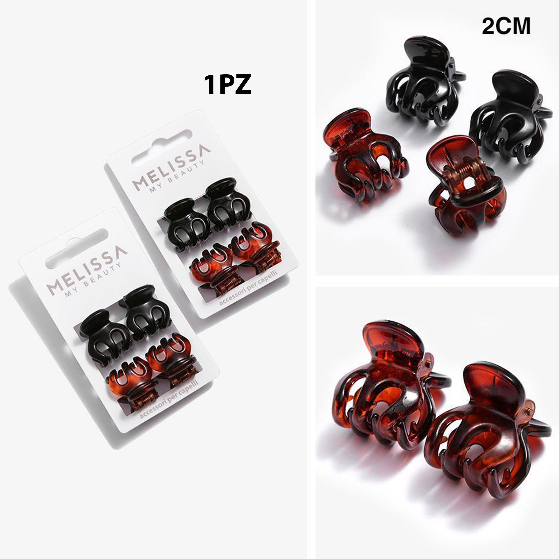 MOLLETTINE CAPELLI 2CM 4PZ ASS.