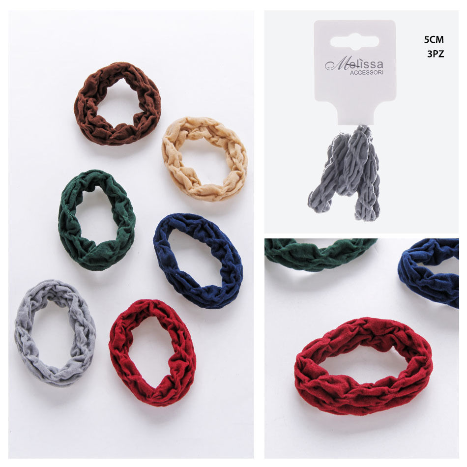 ELASTICO CAPELLI 5CM 3PZ ASS.