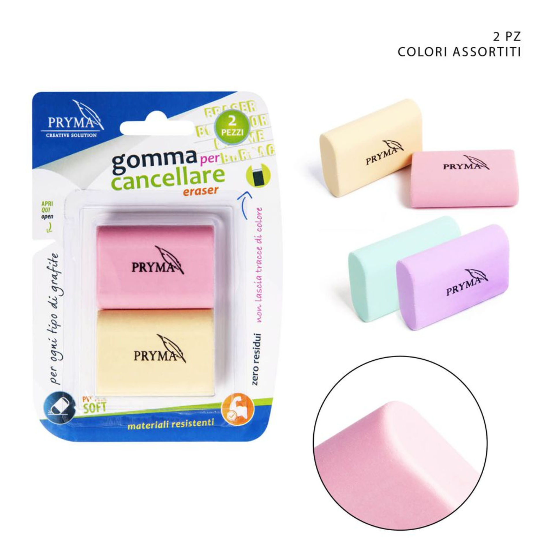 GOMMA 2PZ ASS. BL.Pryma