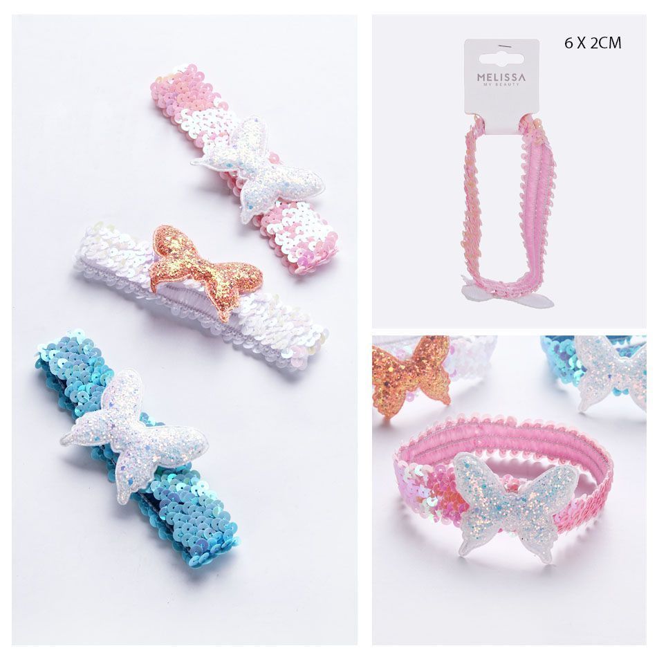 FASCIA CAPELLI C/FARFALLA 6X2CM