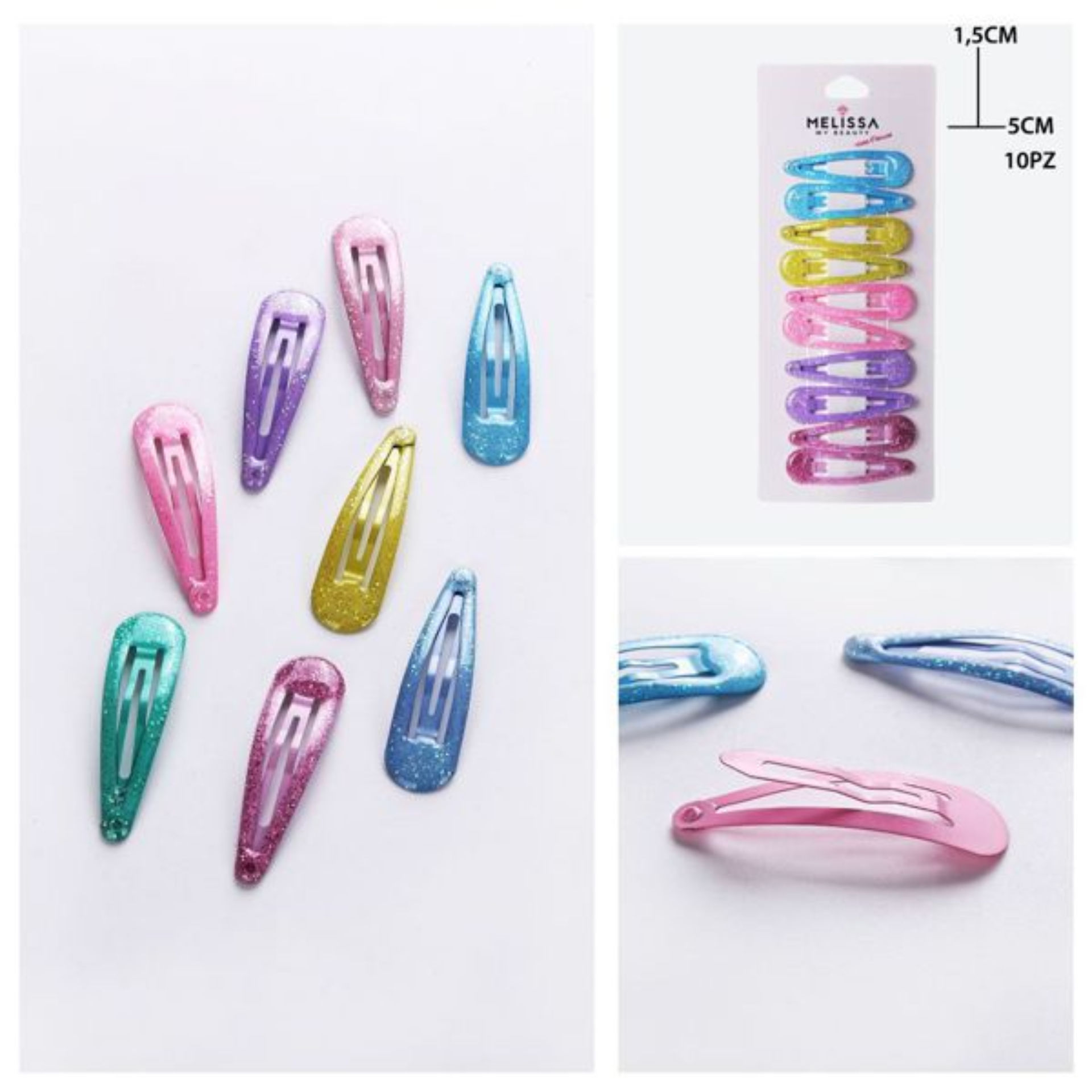 ACCESSORI CAPELLI 5X1.5CM 10PZ