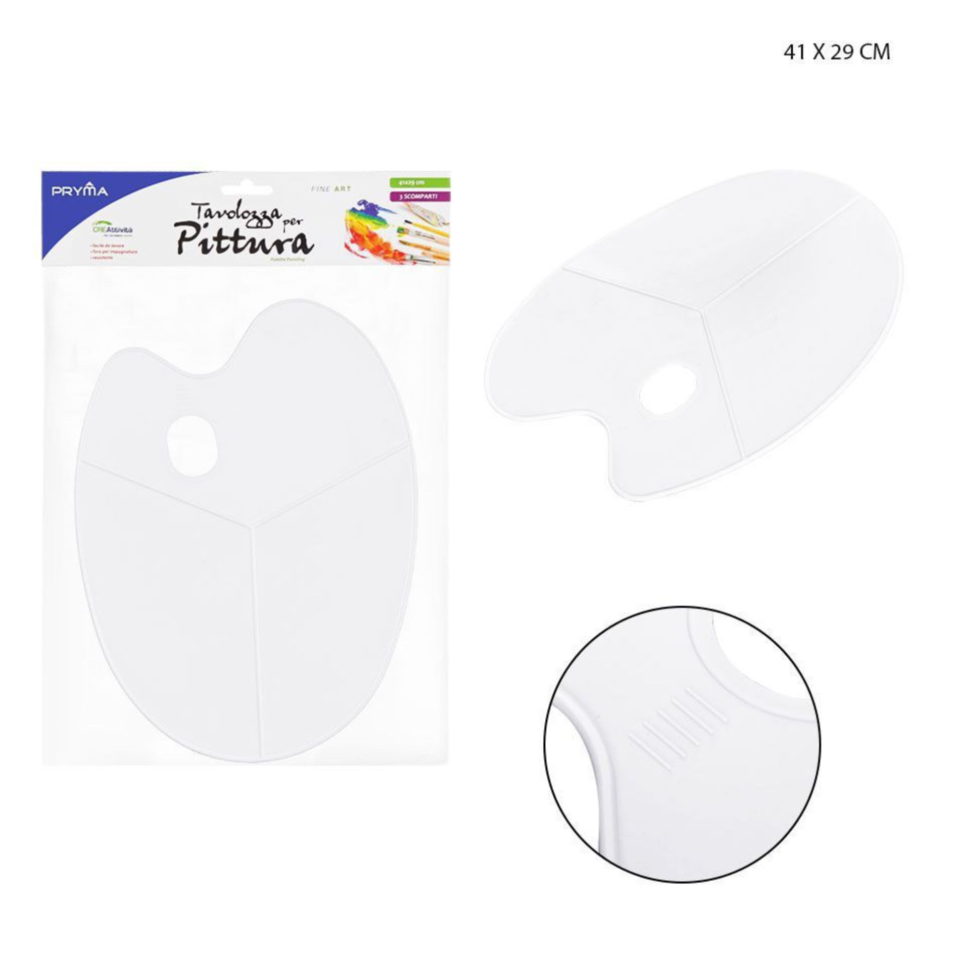 PRYMA TAVOLOZZA PITTURA OVALE 41X29CMPryma