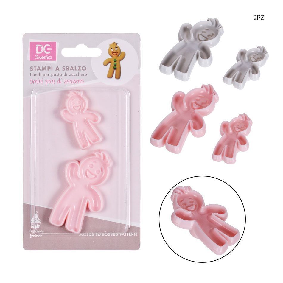 DC CASA STAMPO PASTA DI ZUCCHERO OMINO 2PZ