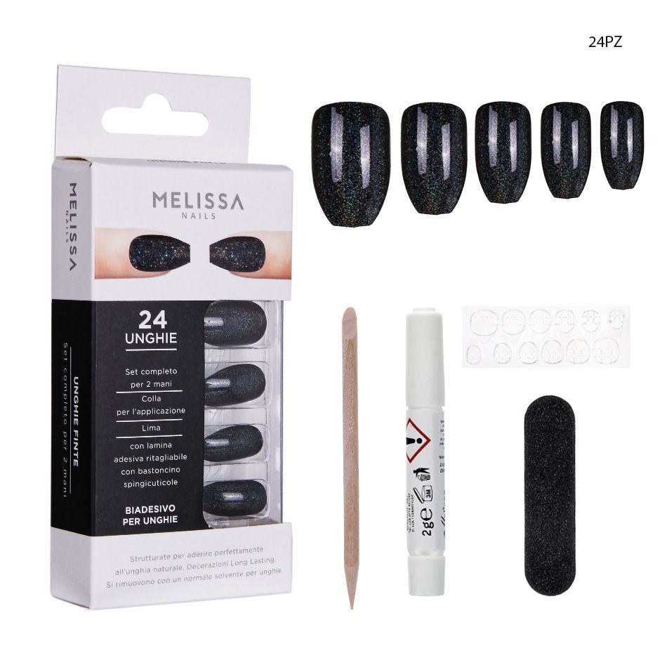 UNGHIE FINTE BRILLANTINATE 24PZ