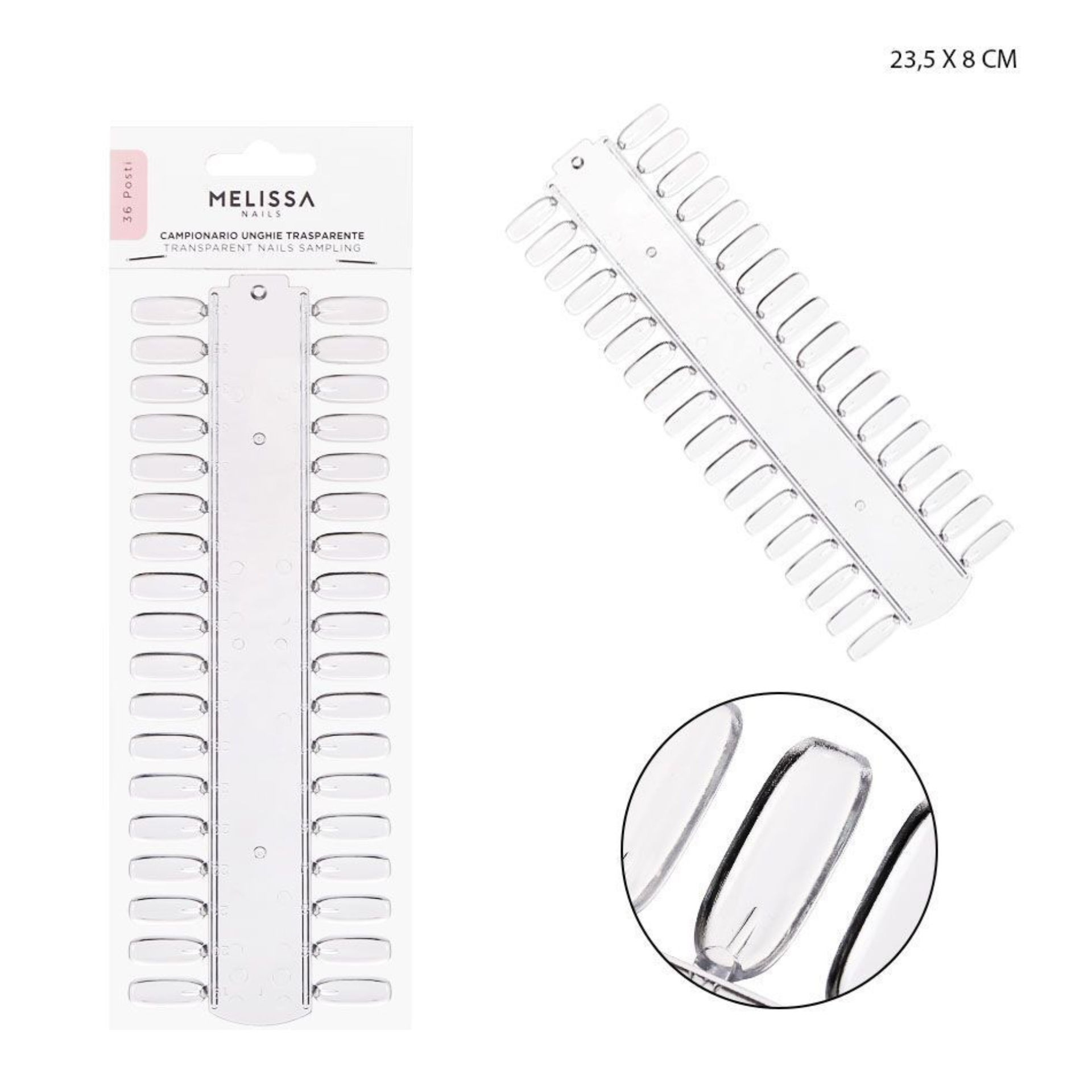 MELISSA CAMPIONARIO UNGHIE TRASP. 36POSTI 23.5X8CM