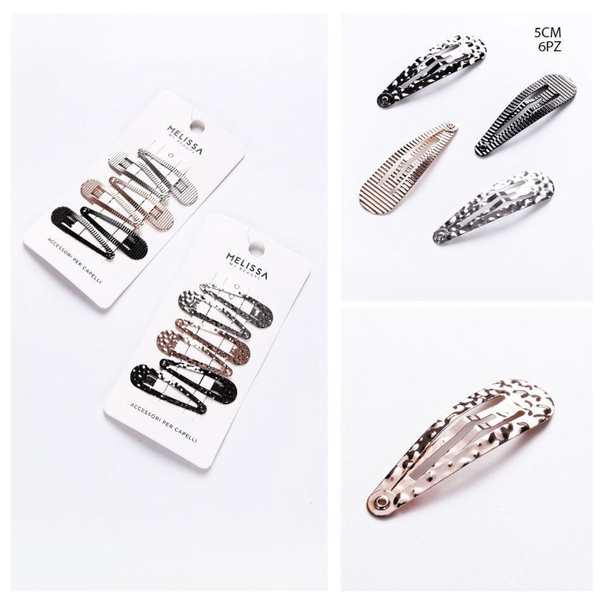 CLIP CAPELLI 5CM 6PZ