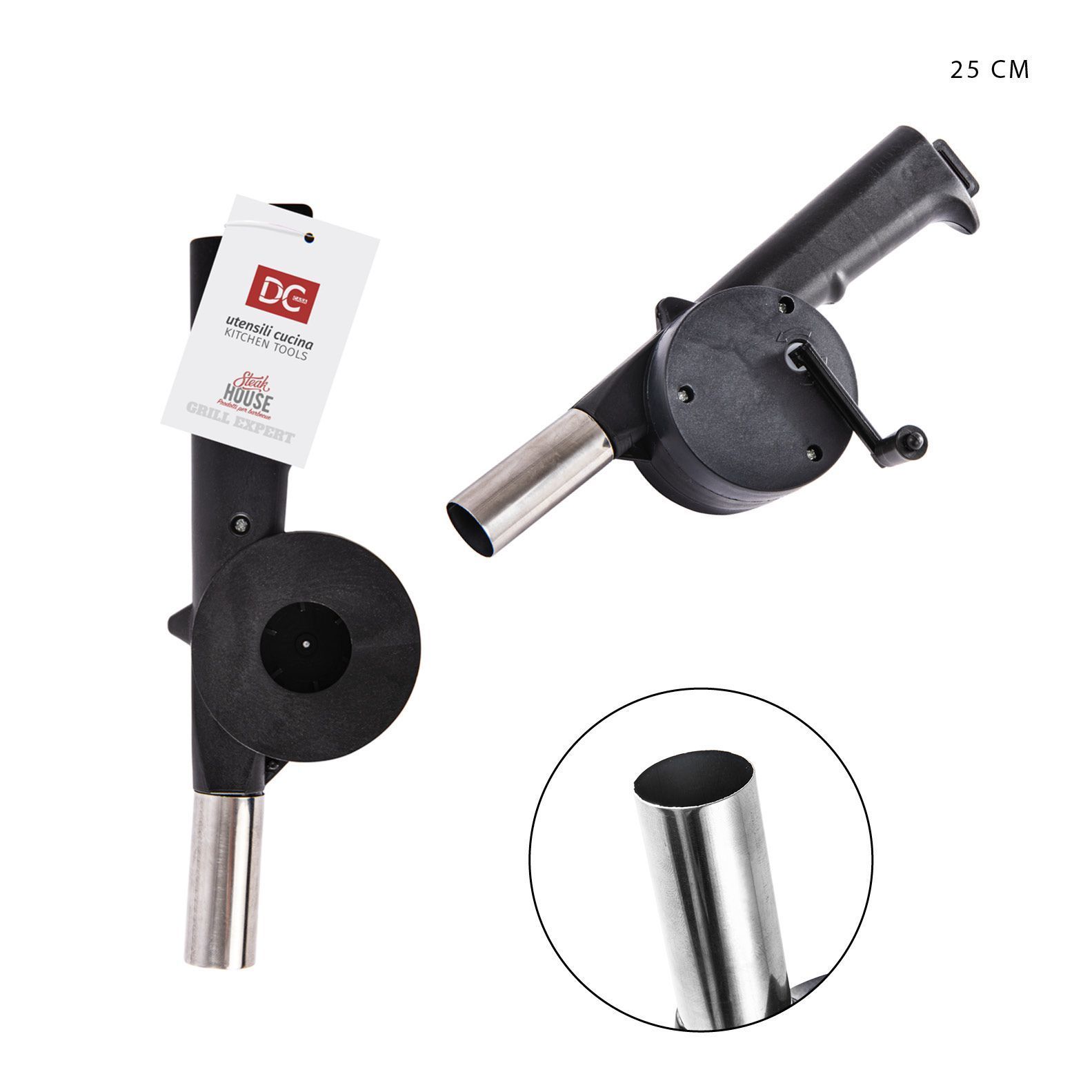 DC CASA SOFFIATORE BARBECUE A MANOVELLA 25CM