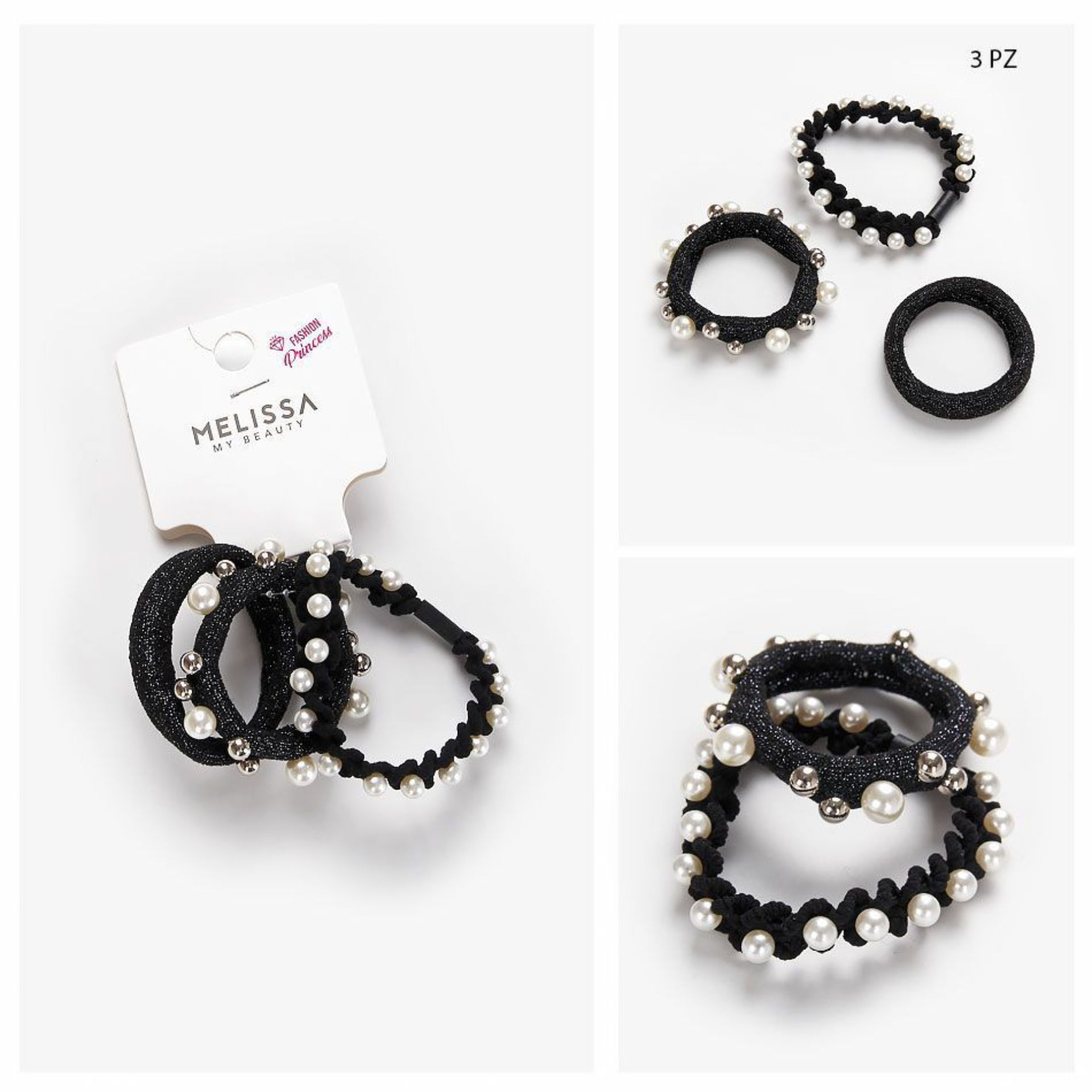 MELISSA ELASTICO CAPELLI PERLE 3PZ