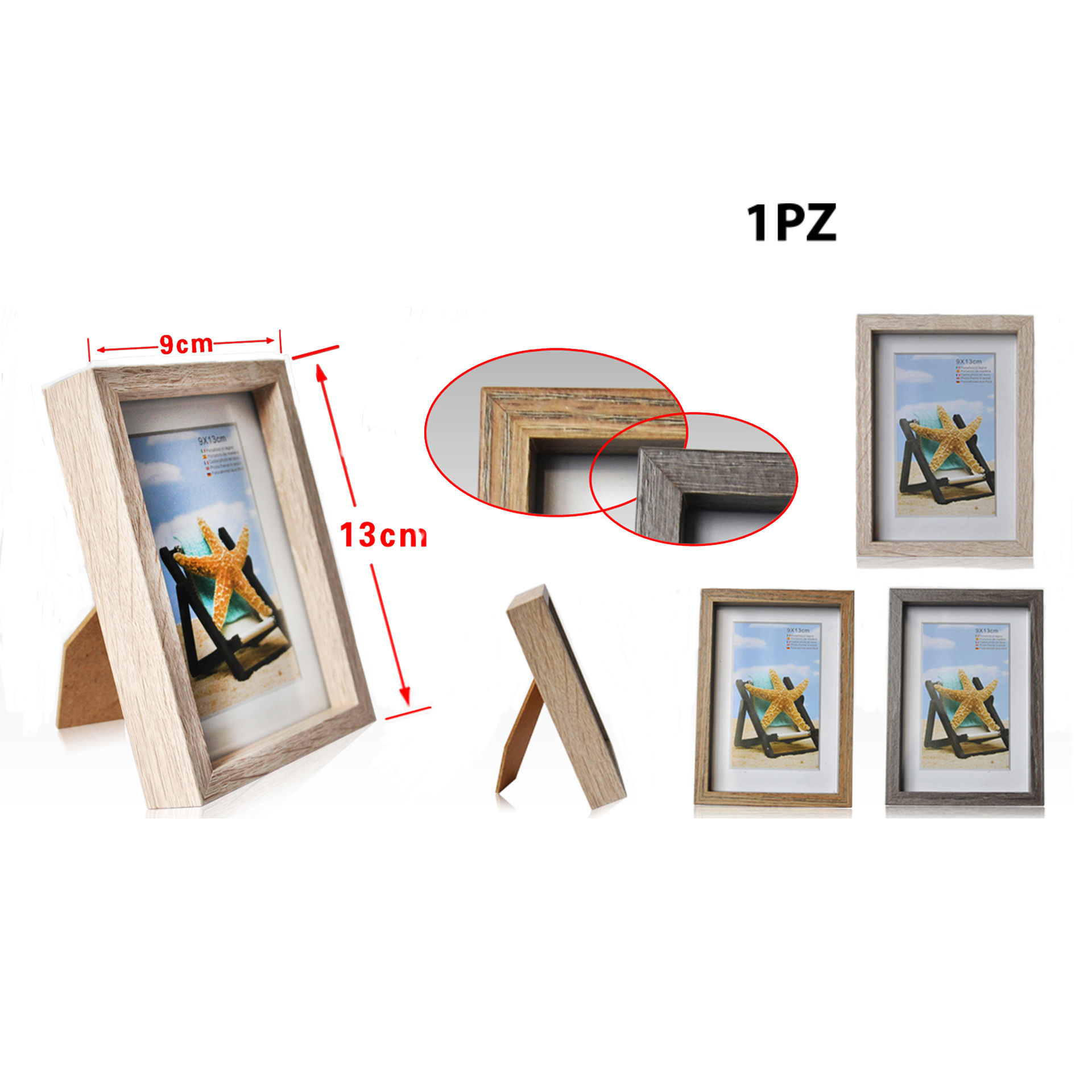 PORTAFOTO IN LEGNO 9*13CM