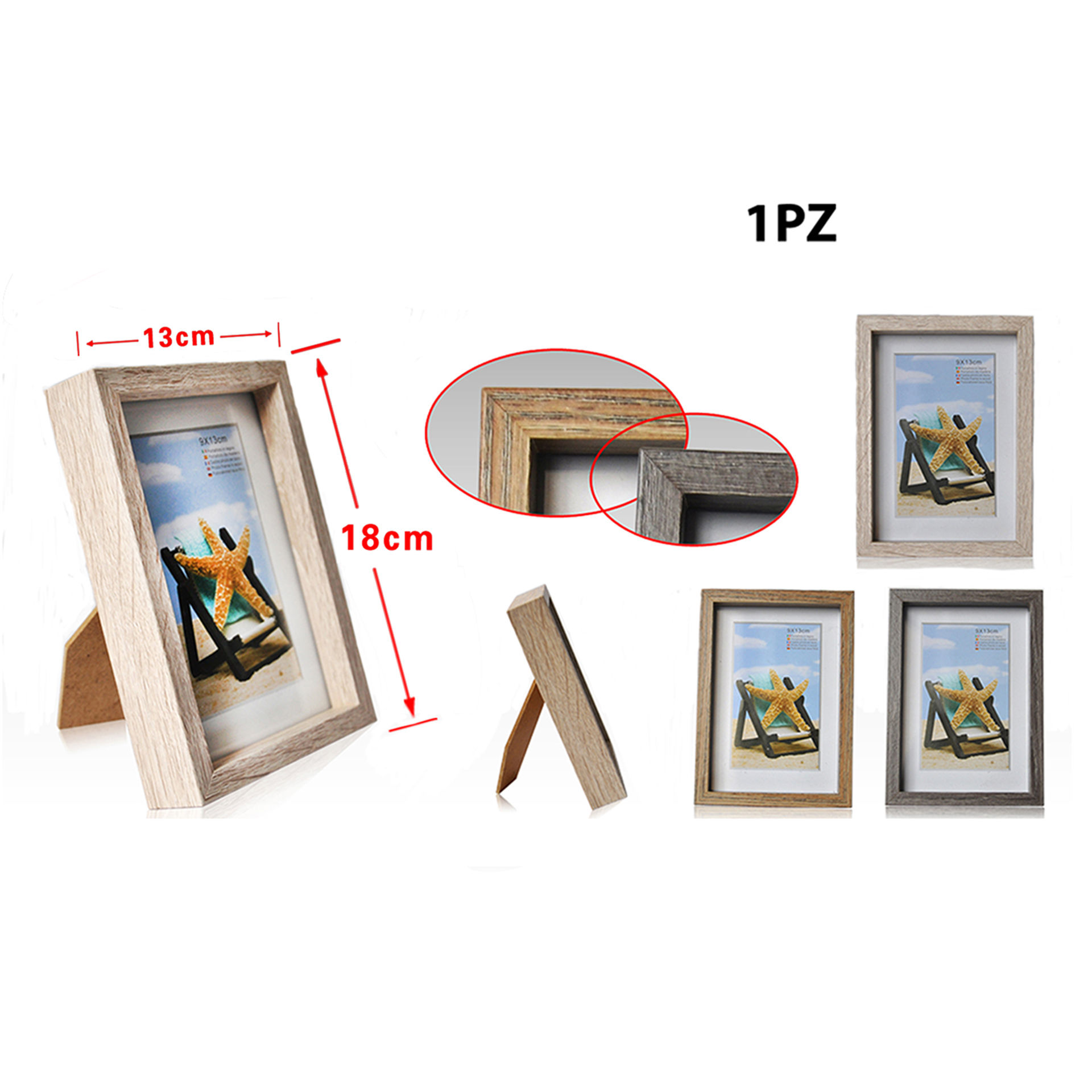 PORTAFOTO IN LEGNO 13*18CM