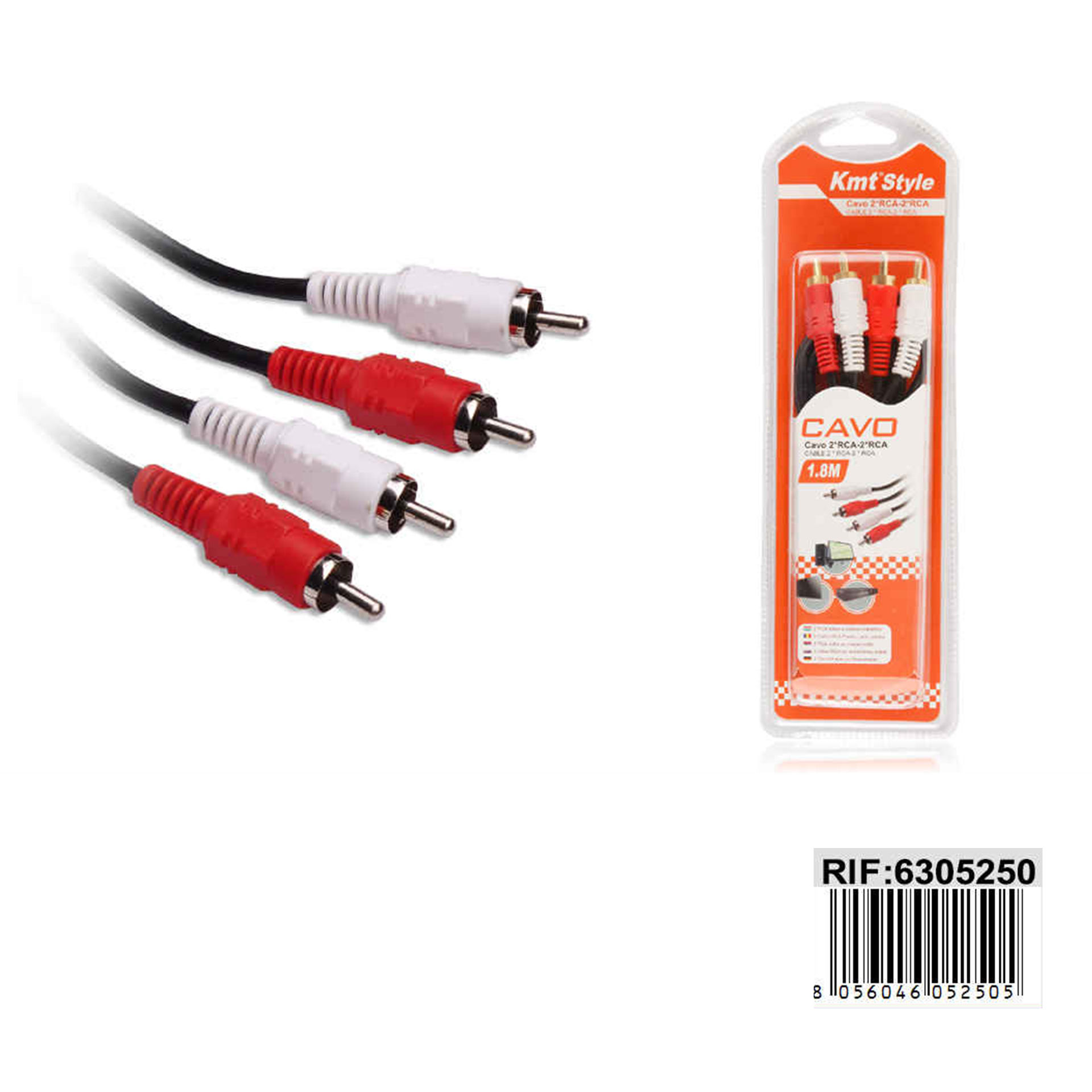 CAVO 2*RCA-2*RCA 1.8M