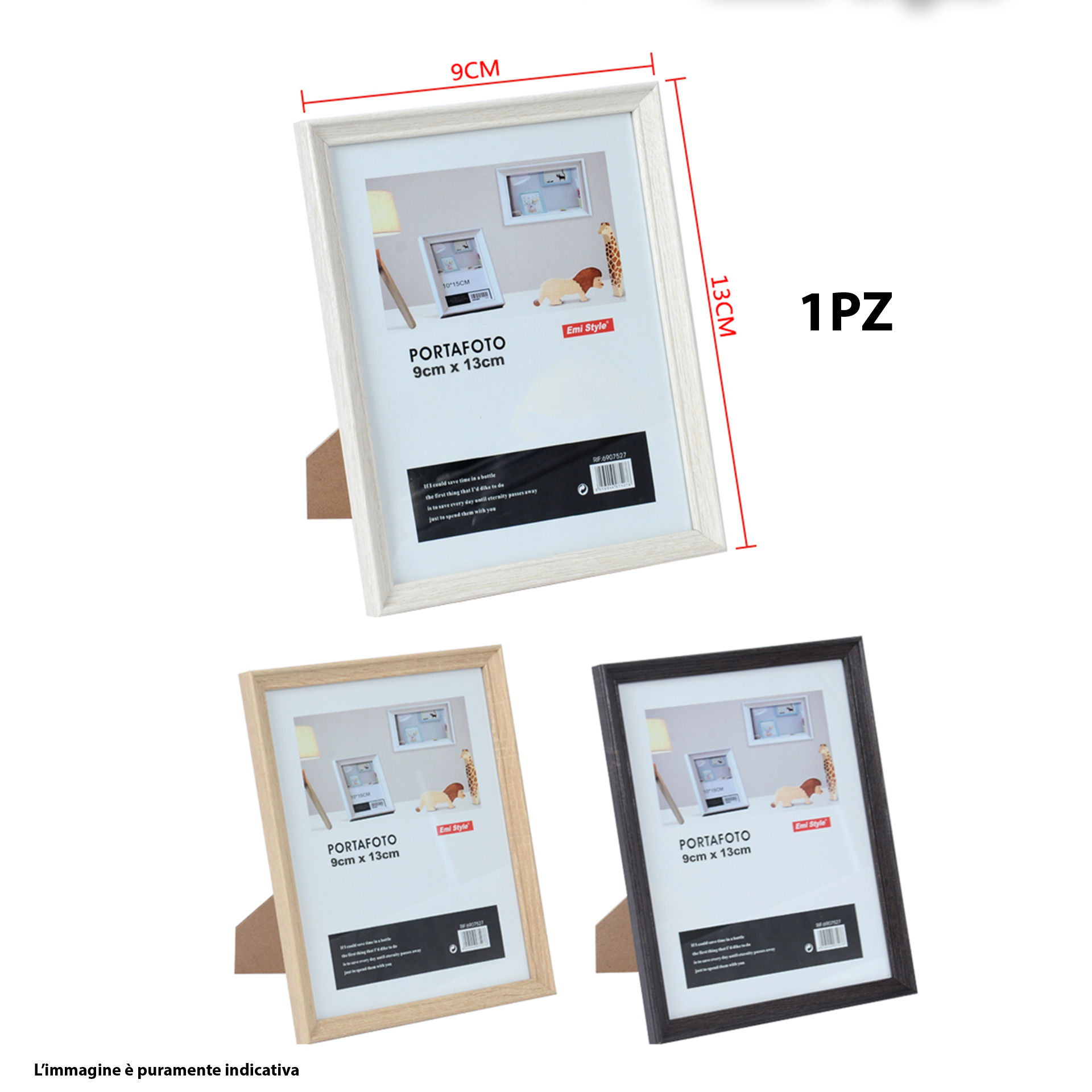 PORTAFOTO IN LEGNO 9*13CM