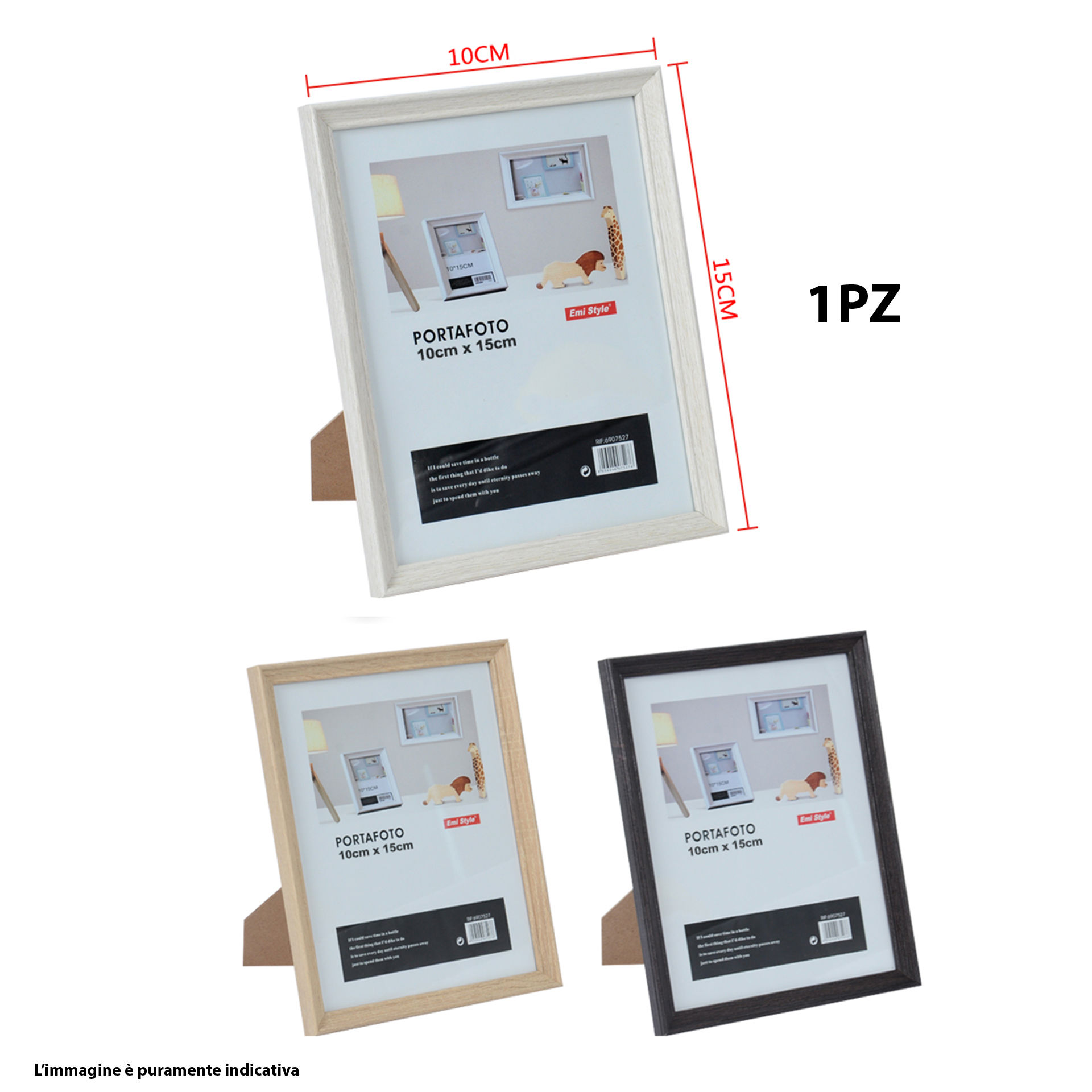 PORTAFOTO IN LEGNO 10*15CM