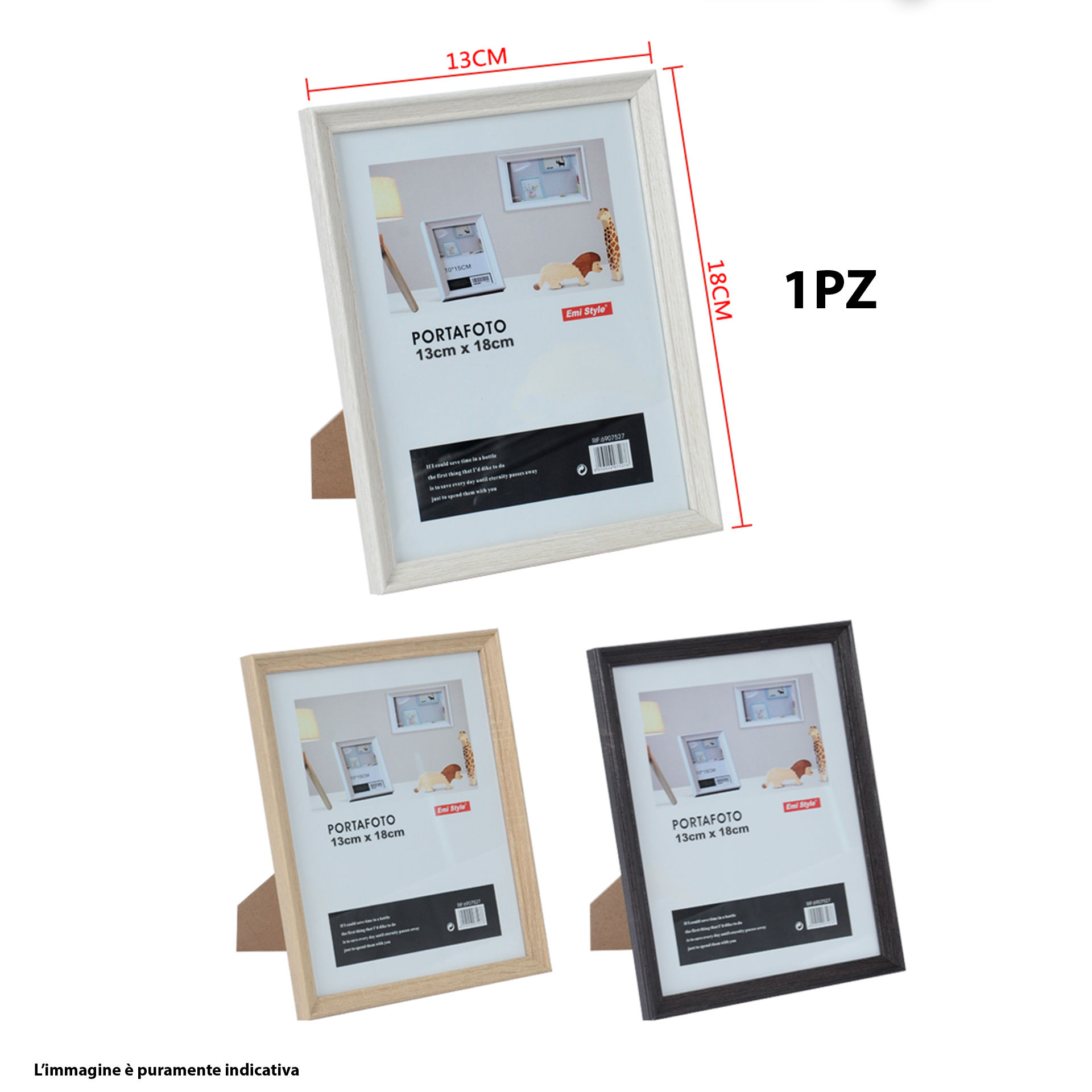 PORTAFOTO IN LEGNO 13*18CM