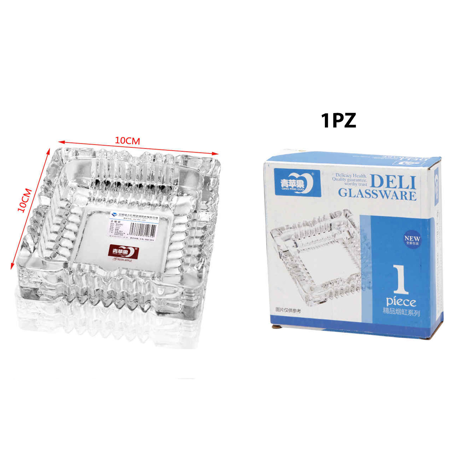 POSACENERE IN VETRO 10CM