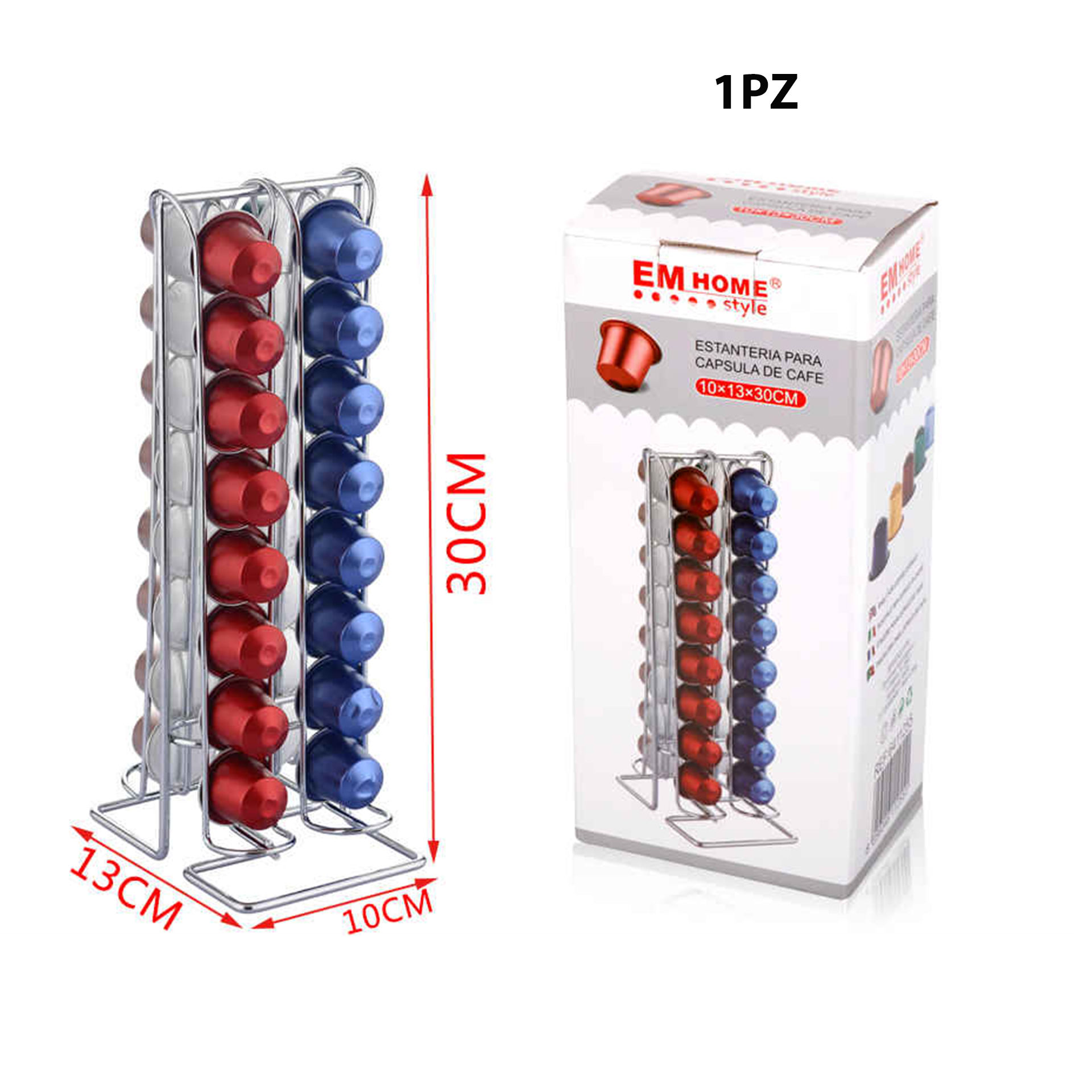 PORTA CAPSULE PER CAFFE 380G 10*13*30CM